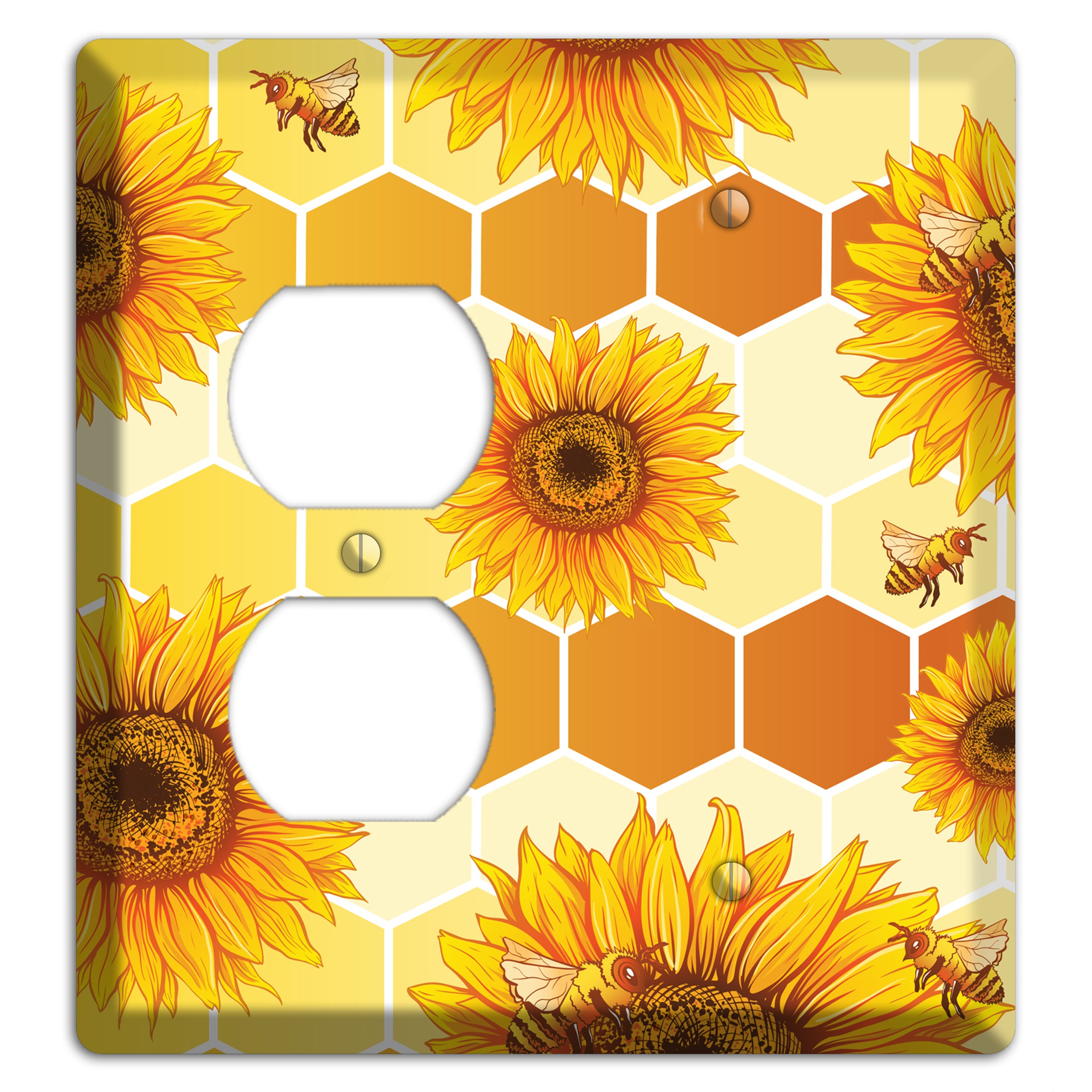 Honeycomb Solstice Duplex / Blank Wallplate