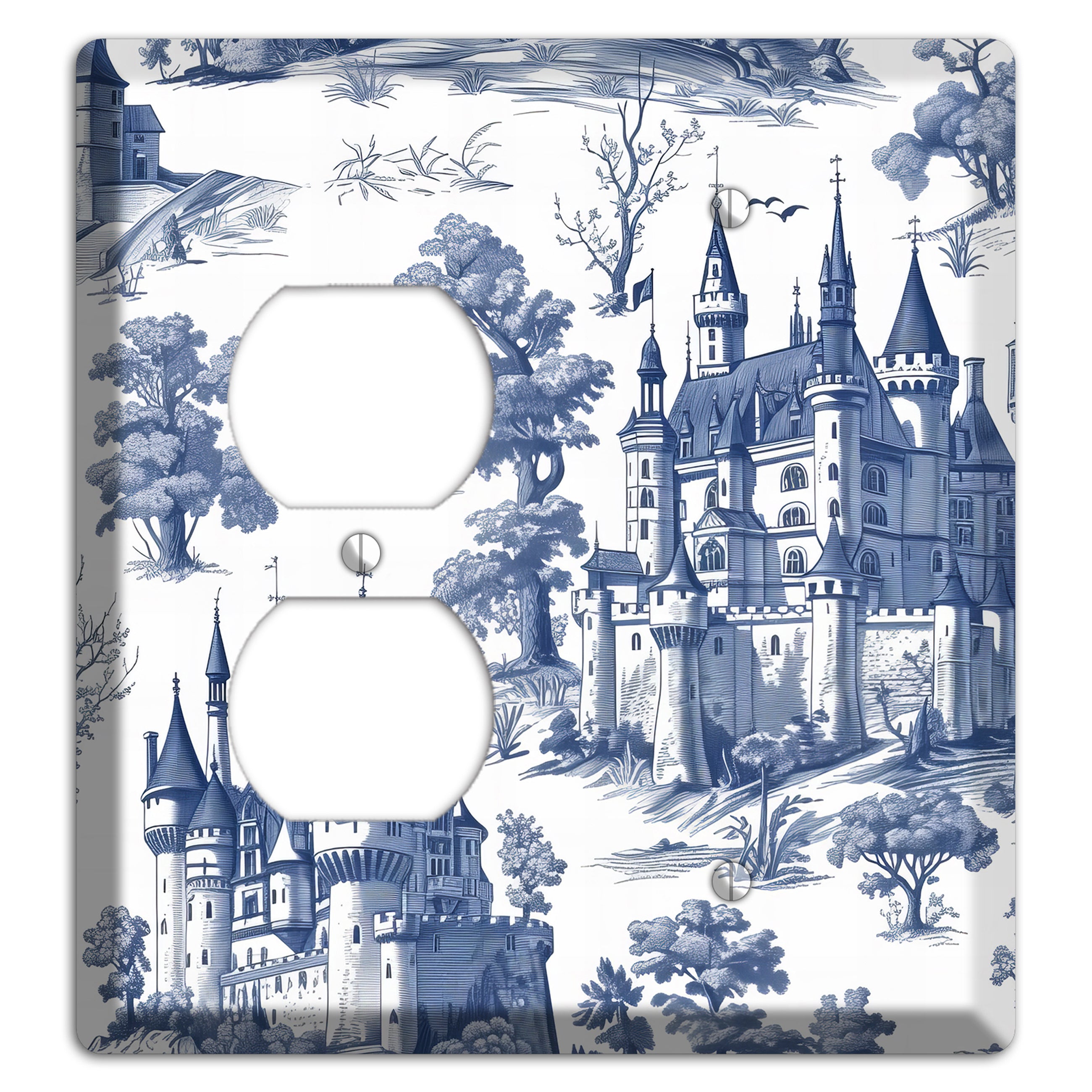 Fortress & Fog Duplex / Blank Wallplate