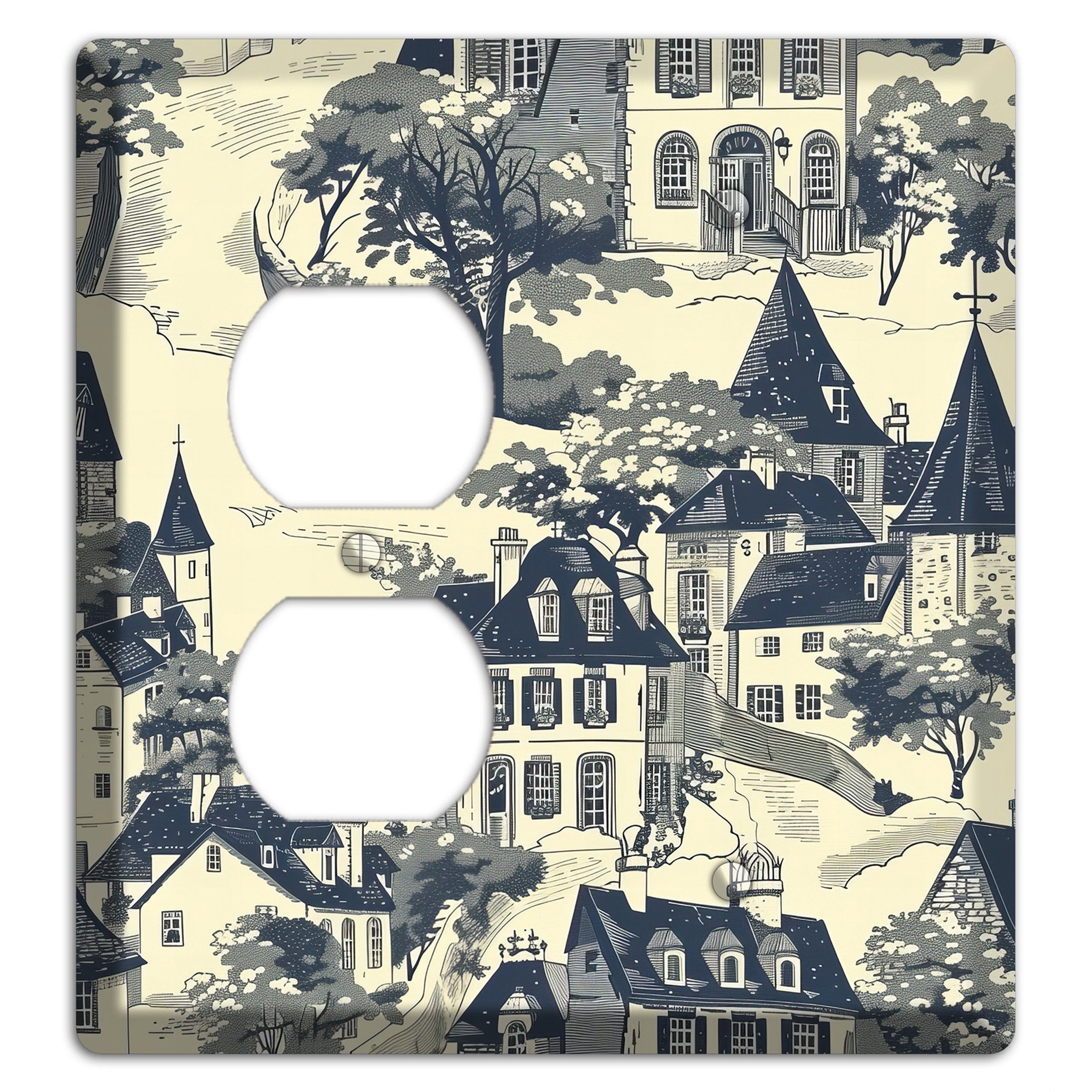 Village on the Hill Duplex / Blank Wallplate