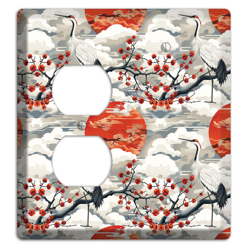 Vermillion Sun Rising Duplex / Blank Wallplate