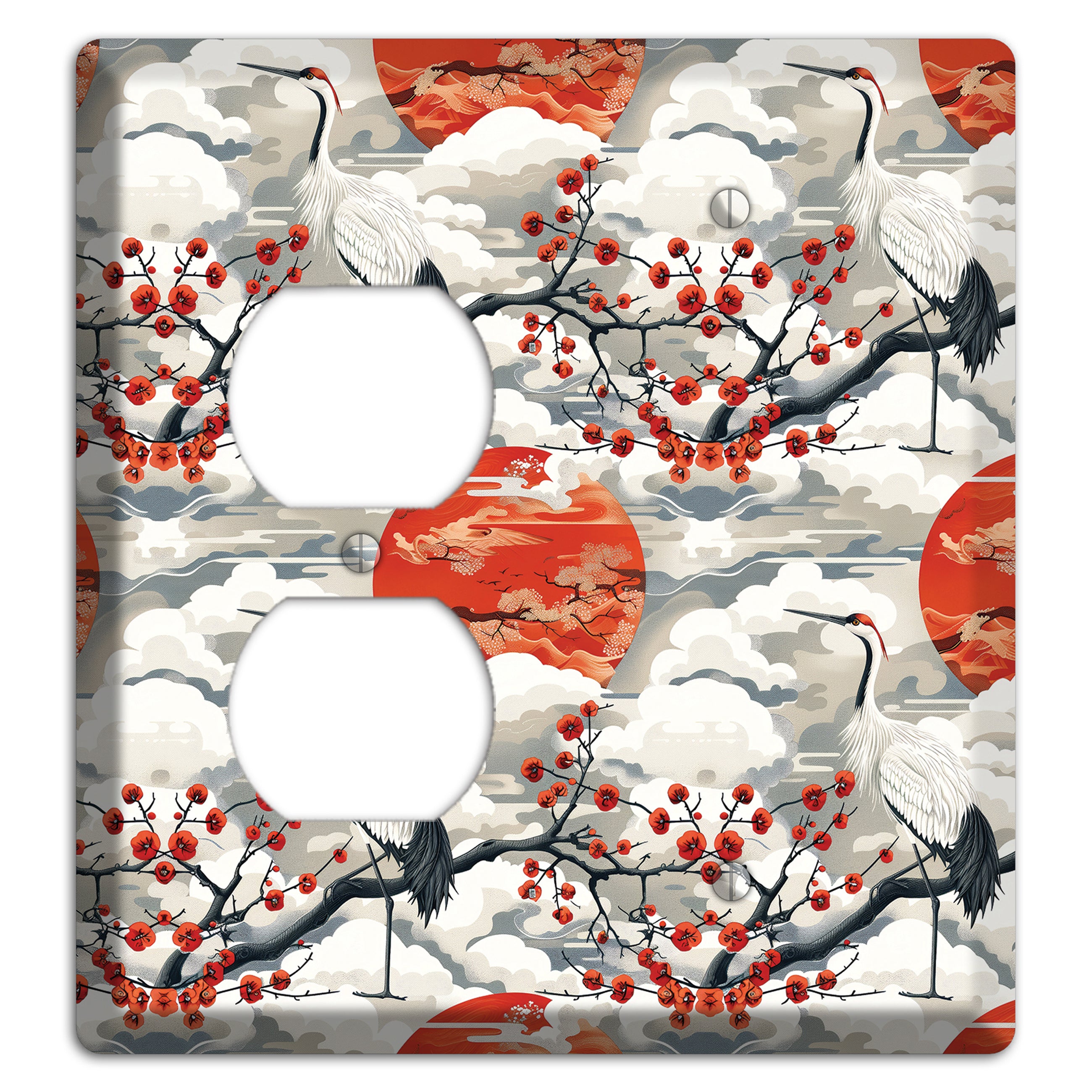 Vermillion Sun Rising Duplex / Blank Wallplate