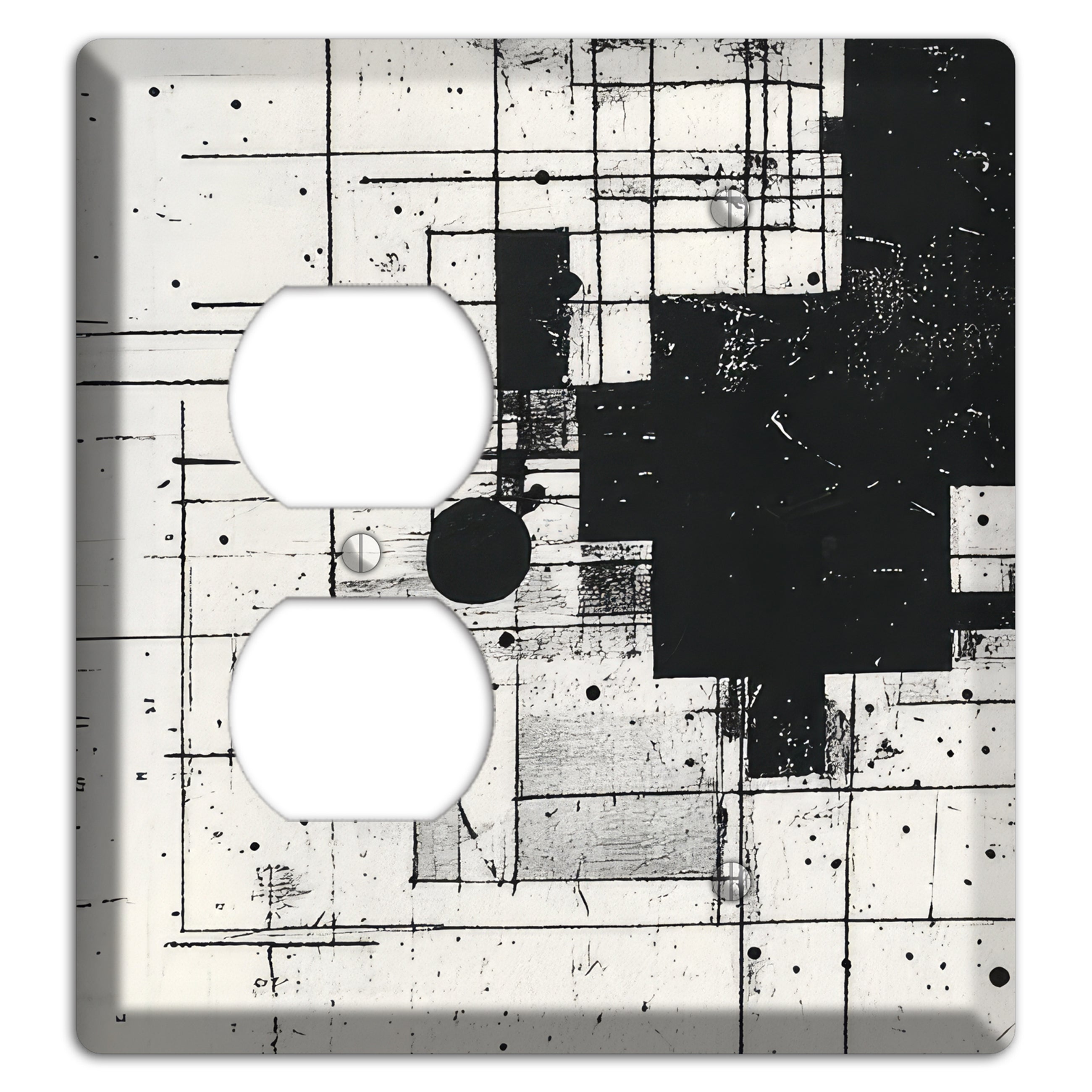 Drafting Ghost Grid Duplex / Blank Wallplate