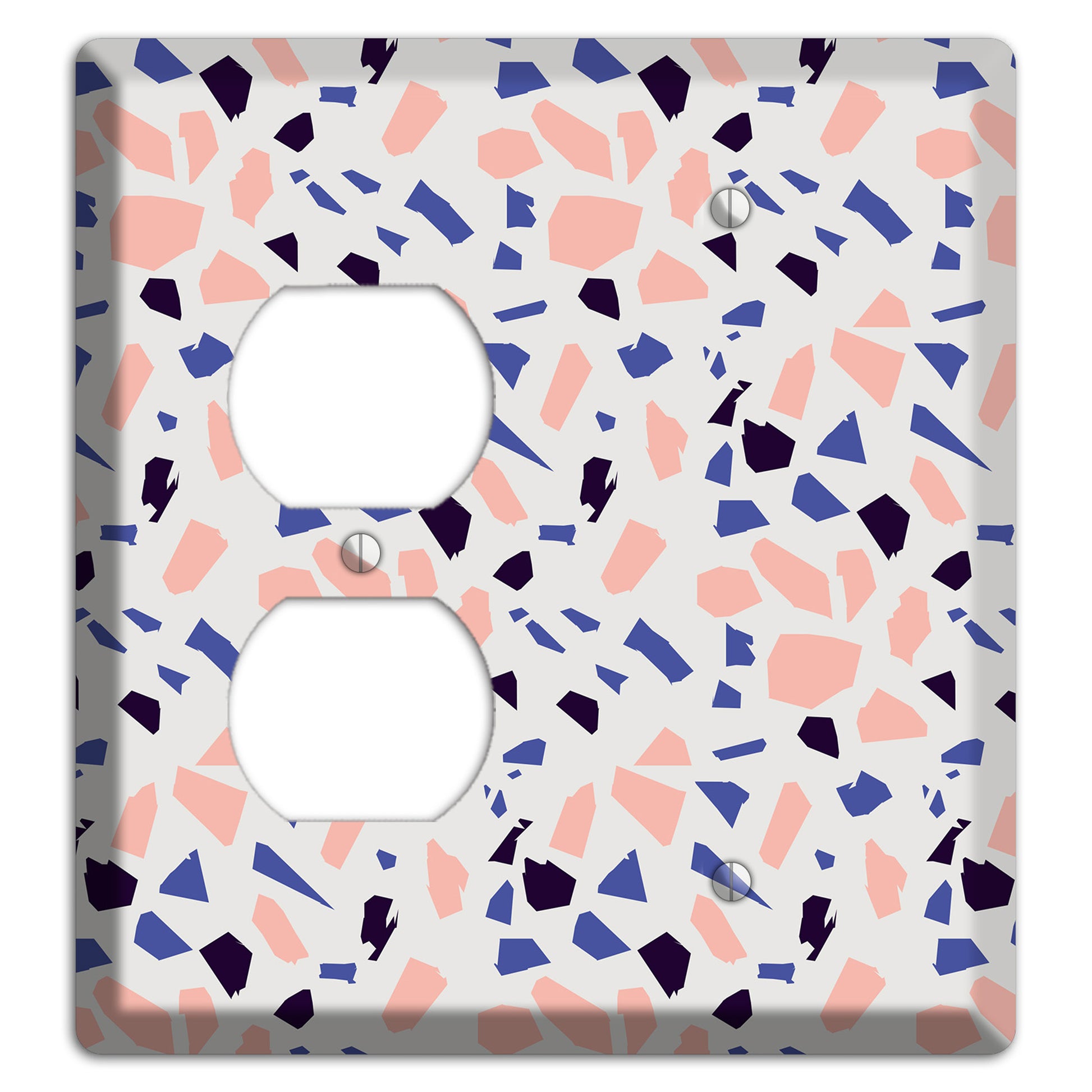 Coral Indigo Burst Duplex / Blank Wallplate