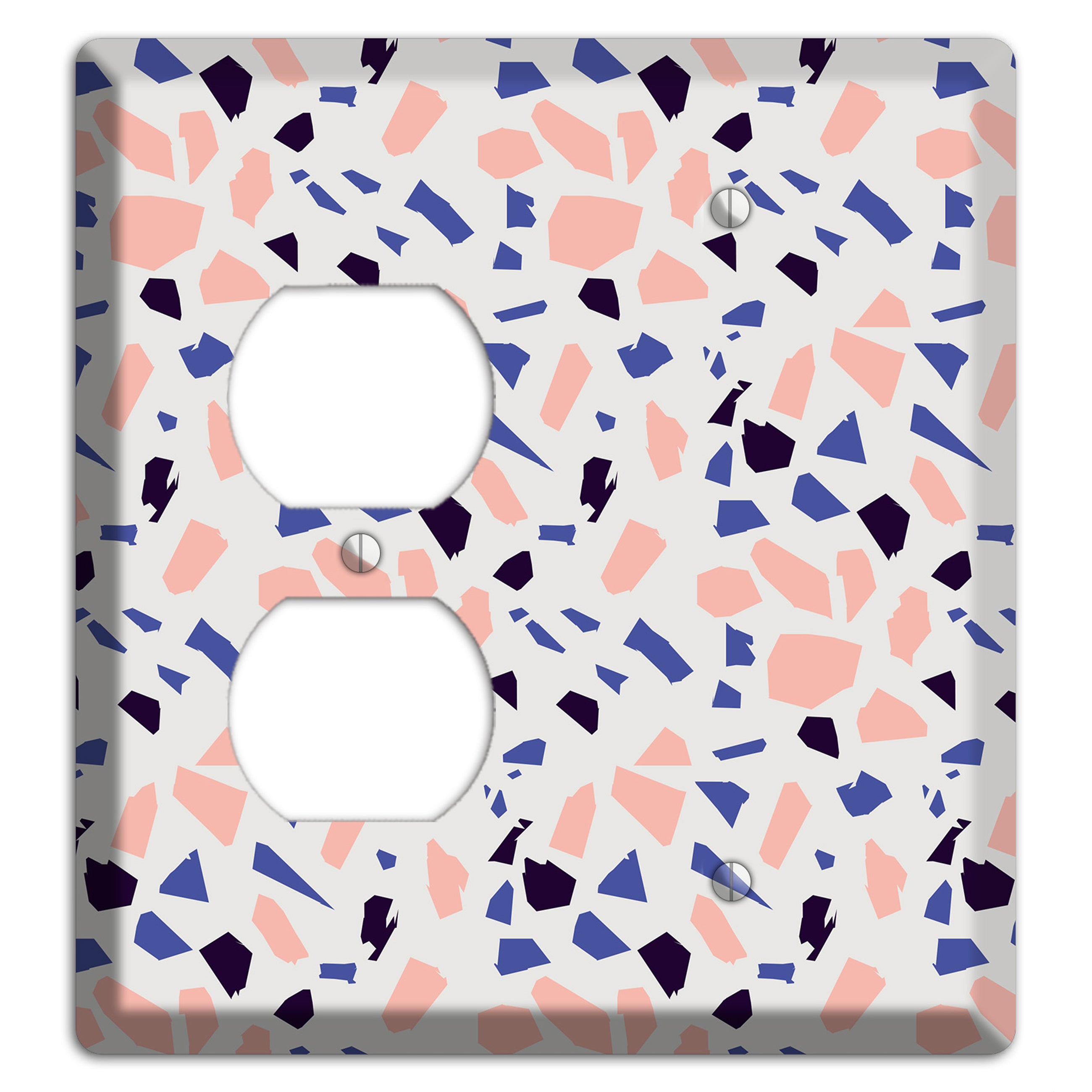 Coral Indigo Burst Duplex / Blank Wallplate
