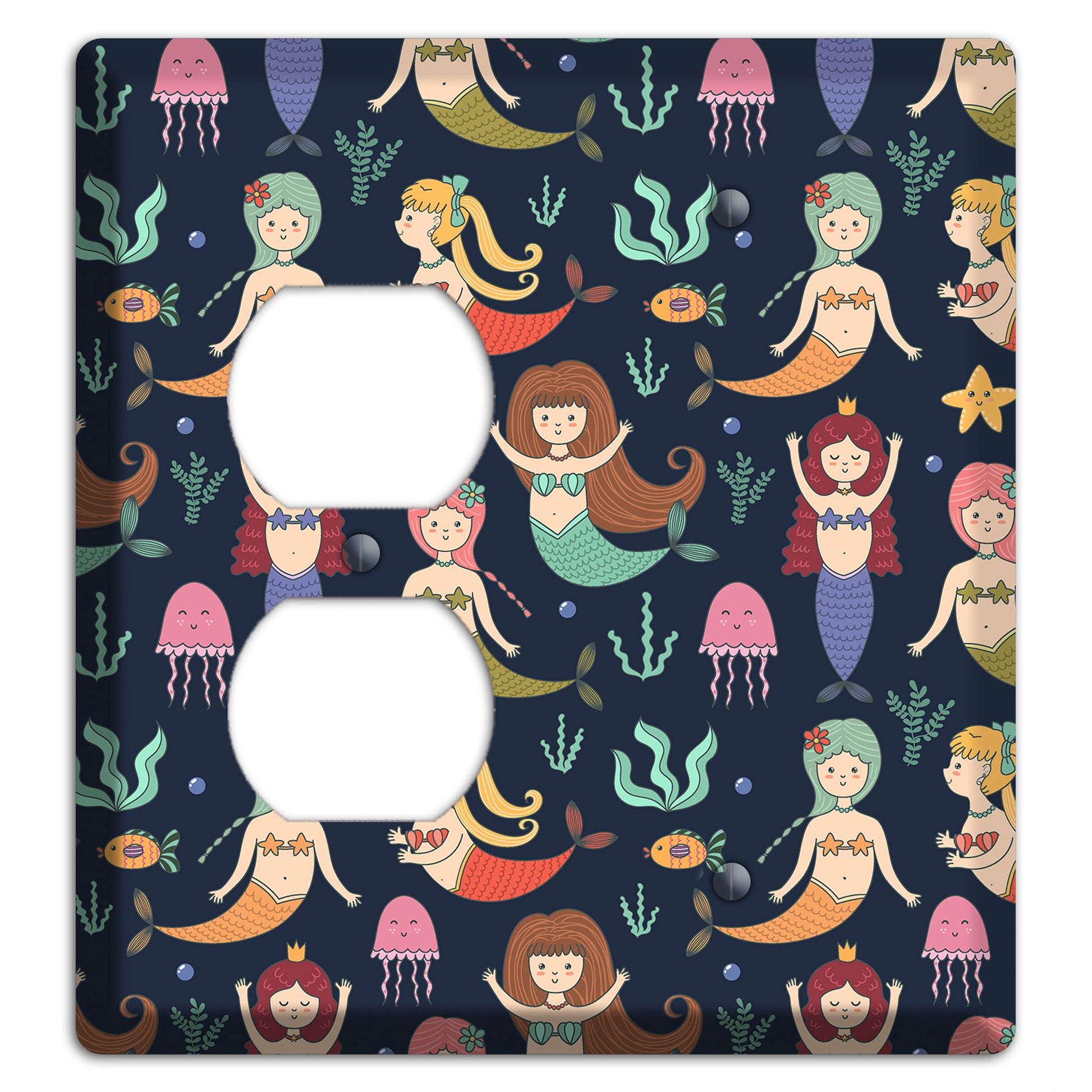 Mermaid Lagoon Party Duplex / Blank Wallplate