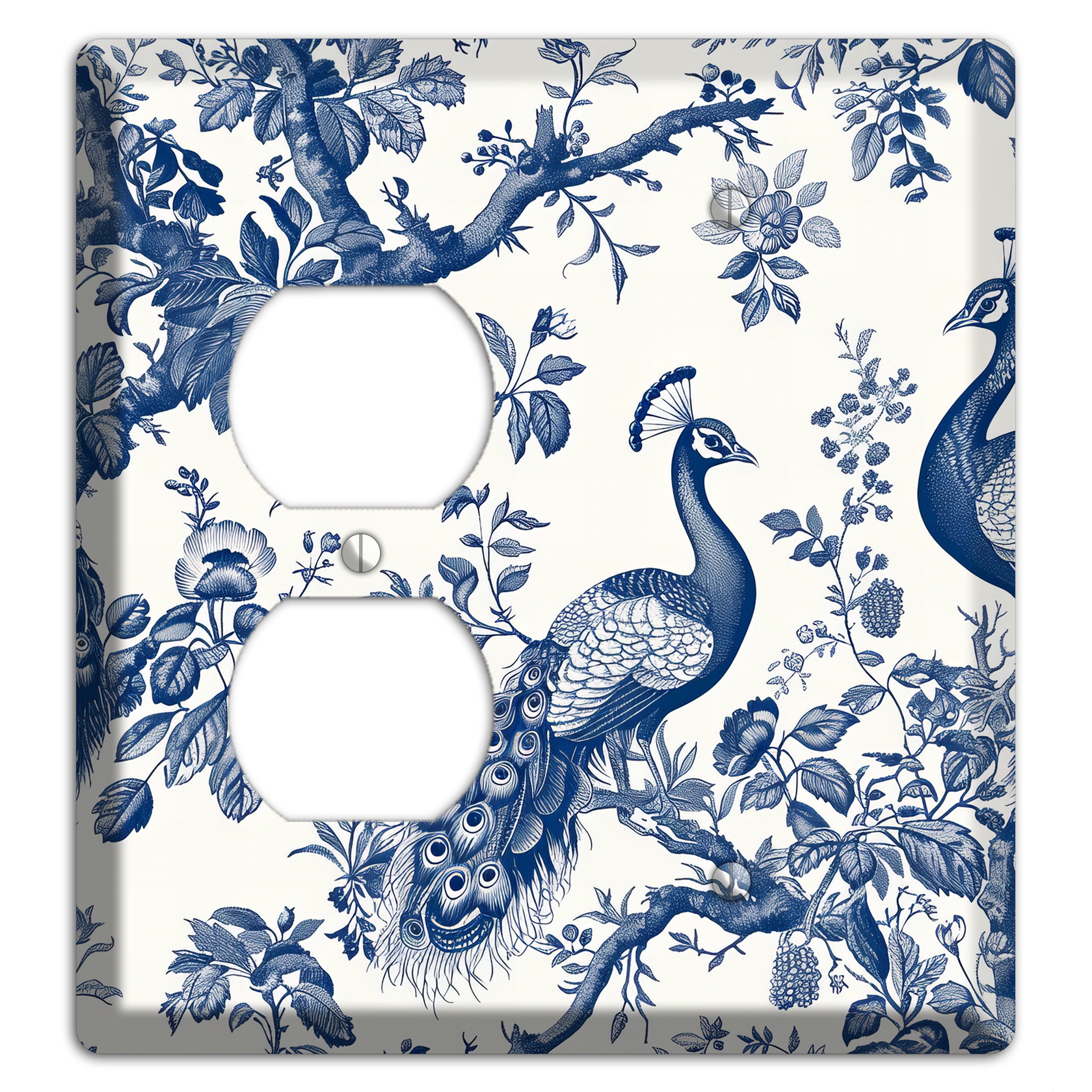 Peacock & Branch Duplex / Blank Wallplate
