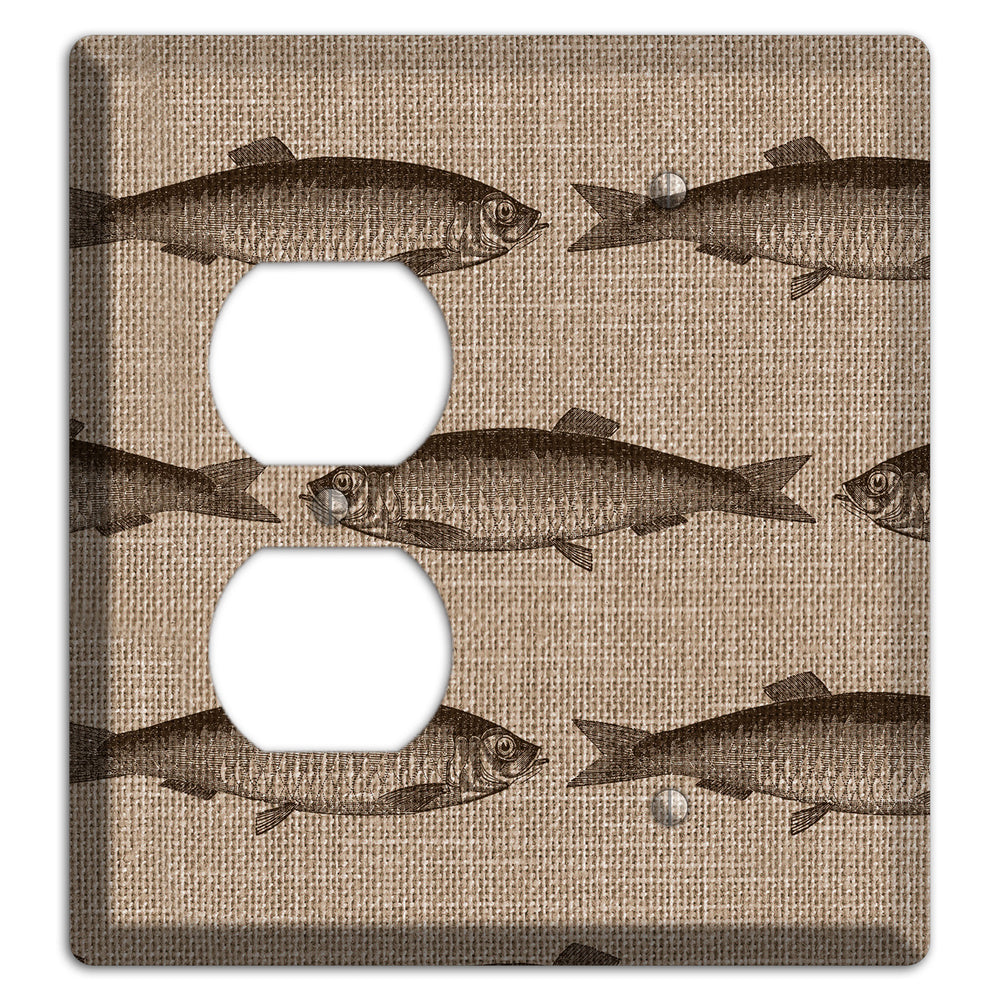Shoal Sketch Duplex / Blank Wallplate