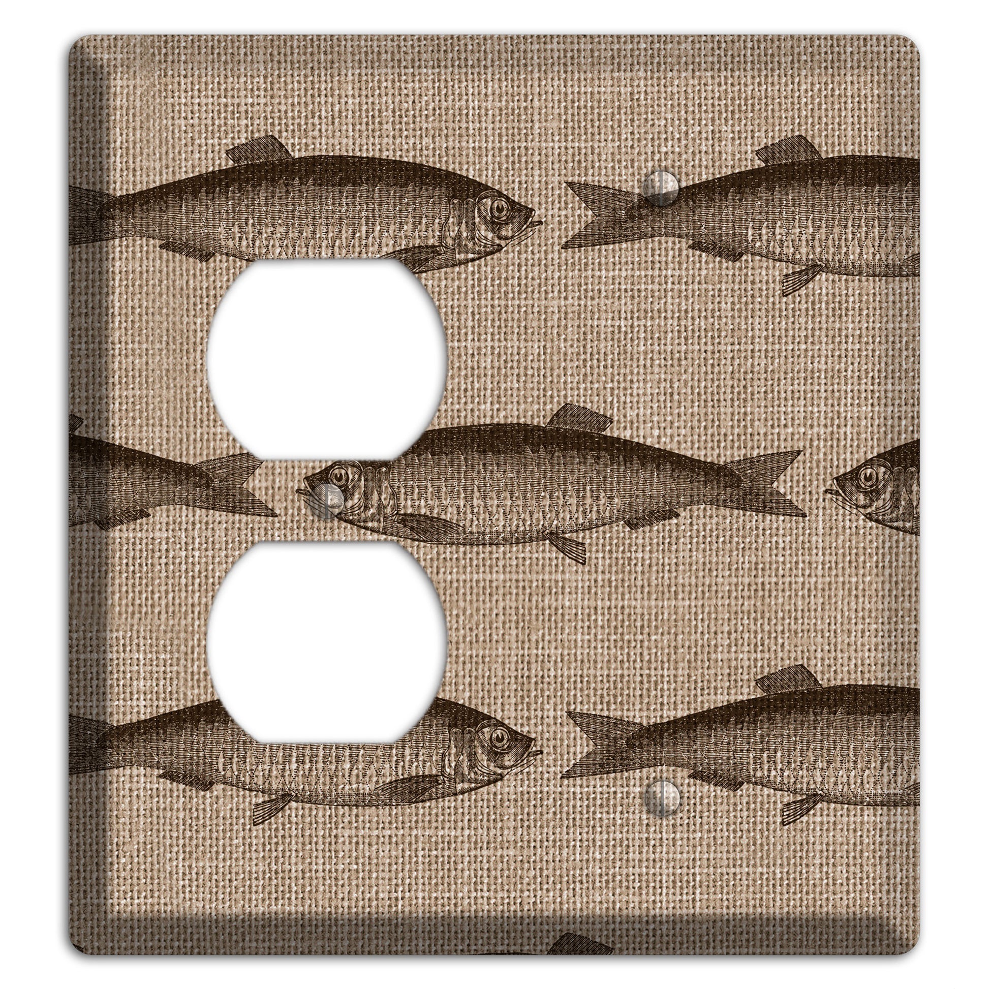 Shoal Sketch Duplex / Blank Wallplate