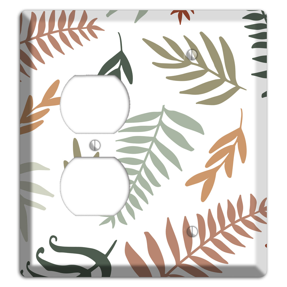 Foliage Adrift Duplex / Blank Wallplate