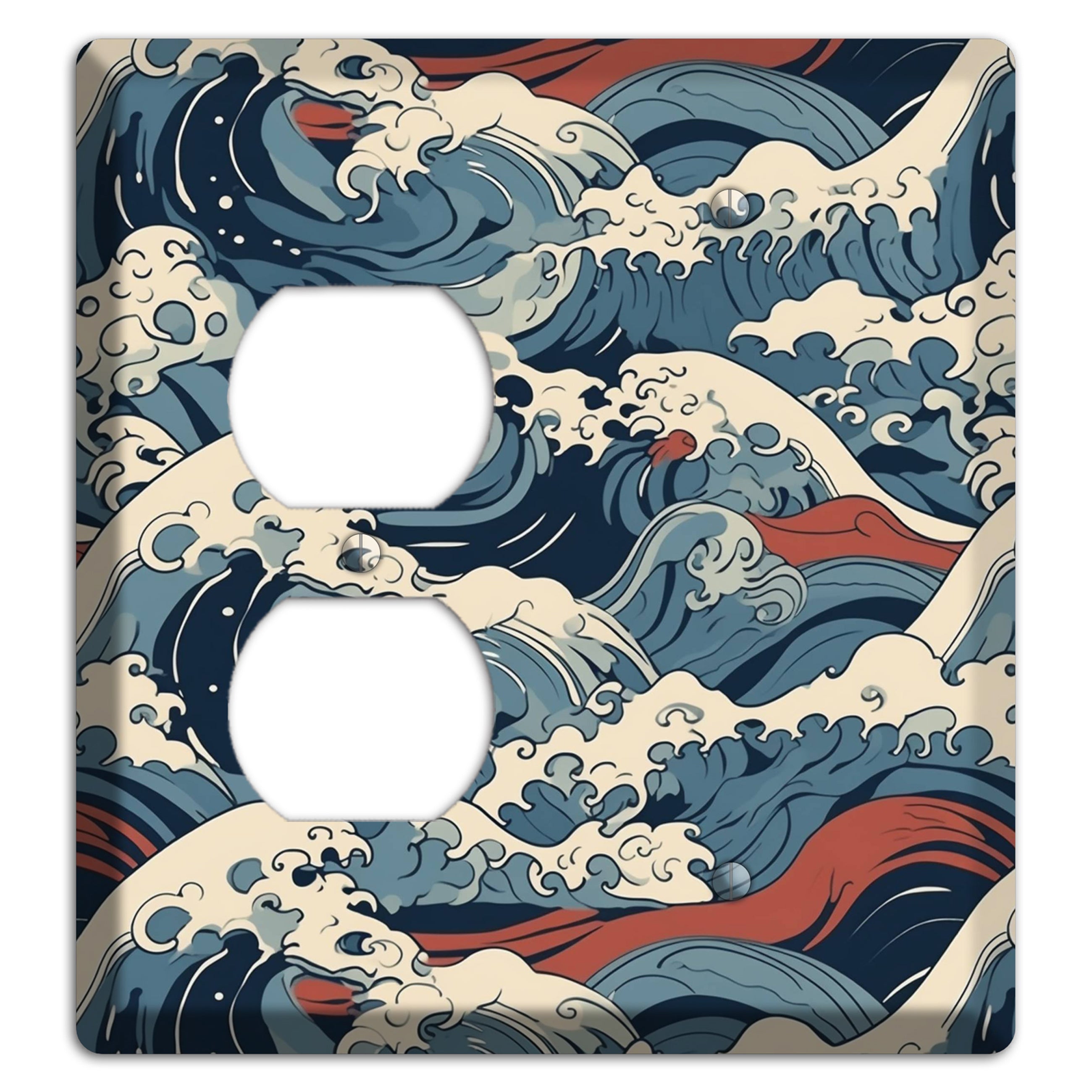 Crashing Tide Fury Duplex / Blank Wallplate