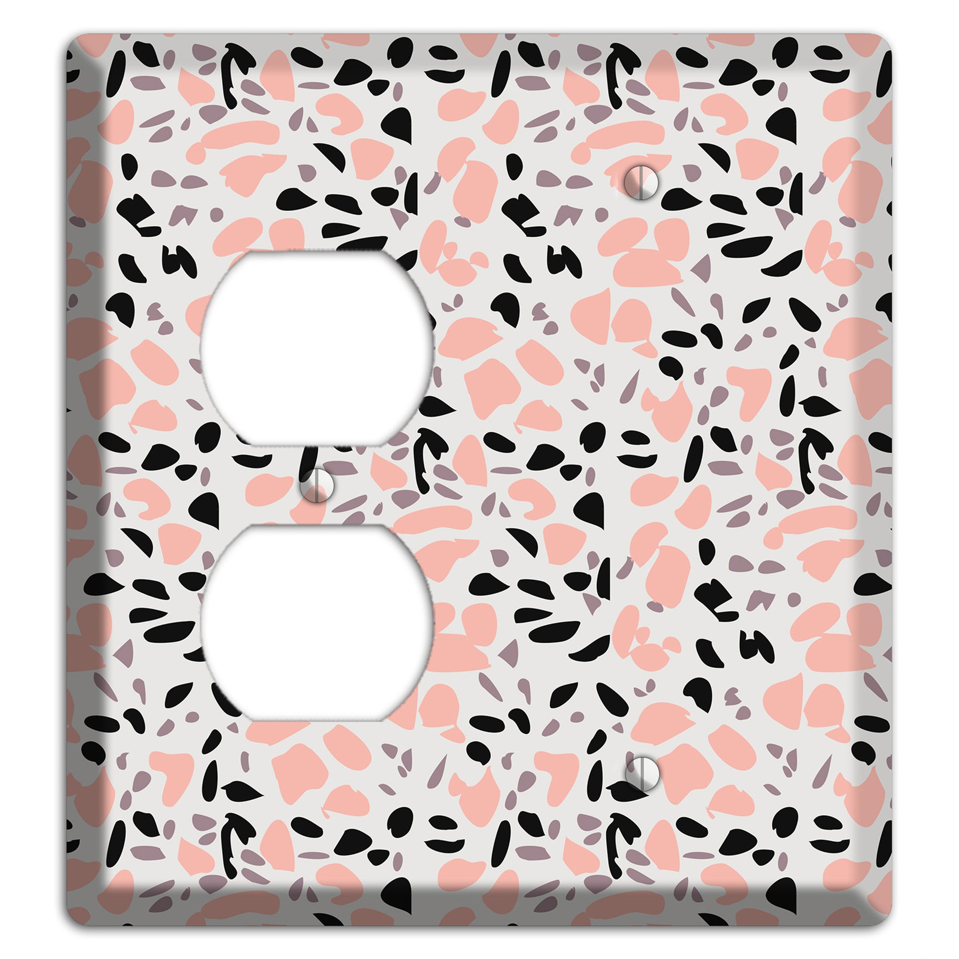 Rose Noir Confetti Duplex / Blank Wallplate