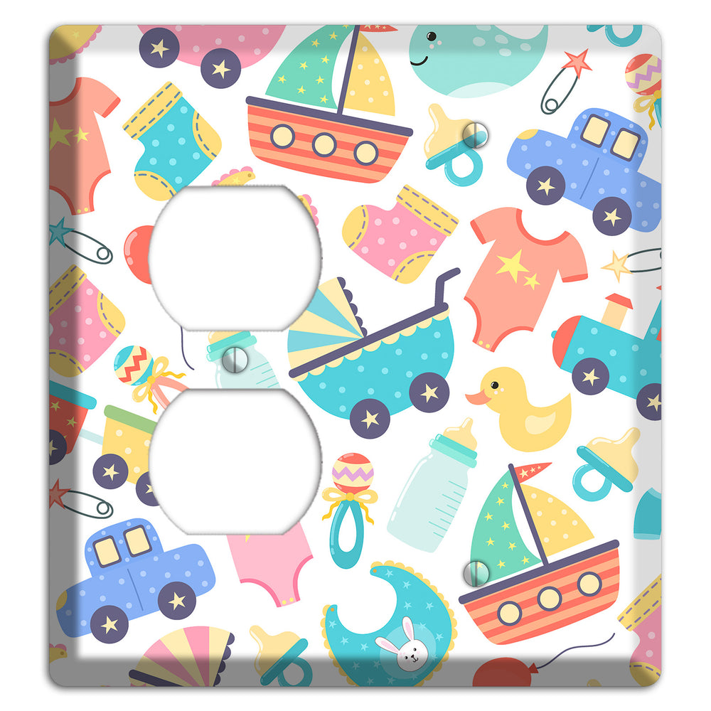 Baby Parade (White) Duplex / Blank Wallplate