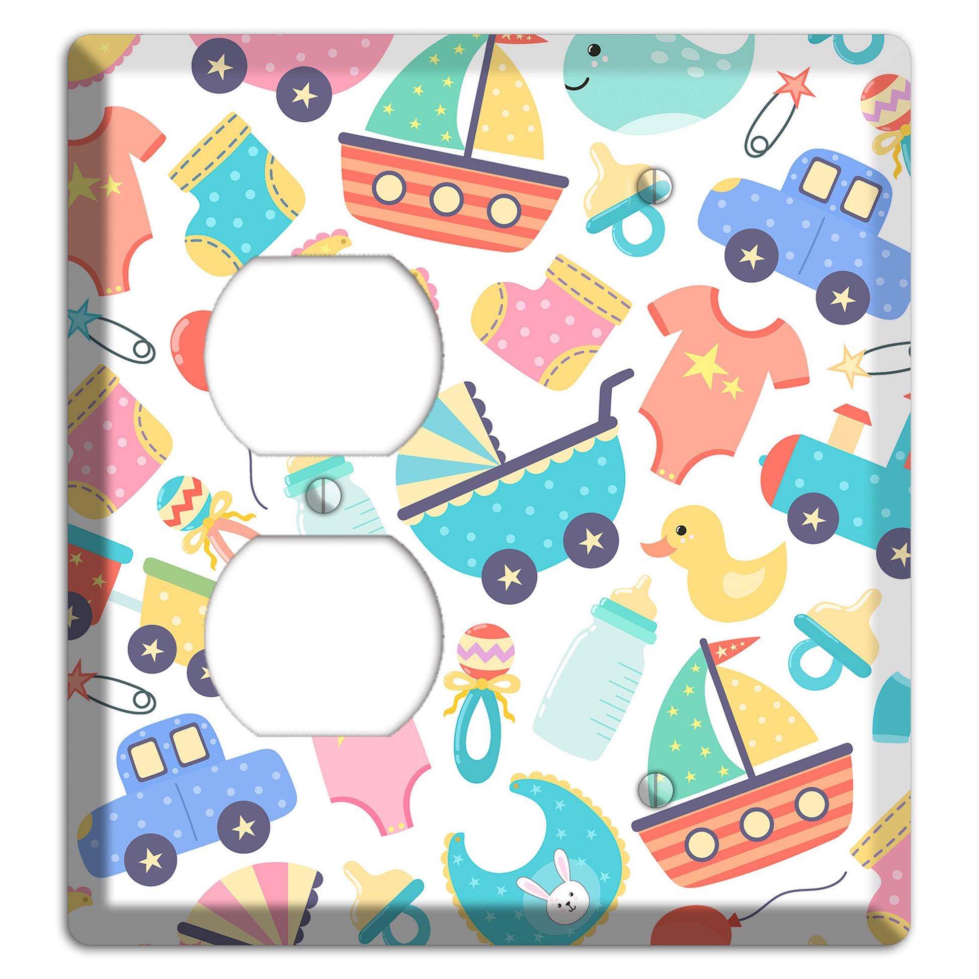 Baby Parade (White) Duplex / Blank Wallplate