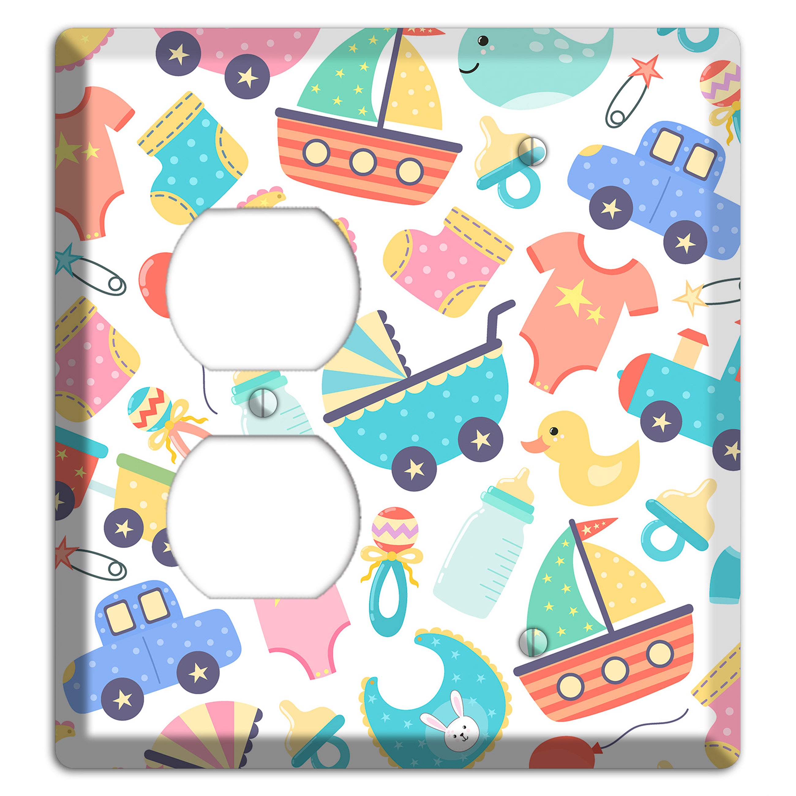 Baby Parade (White) Duplex / Blank Wallplate