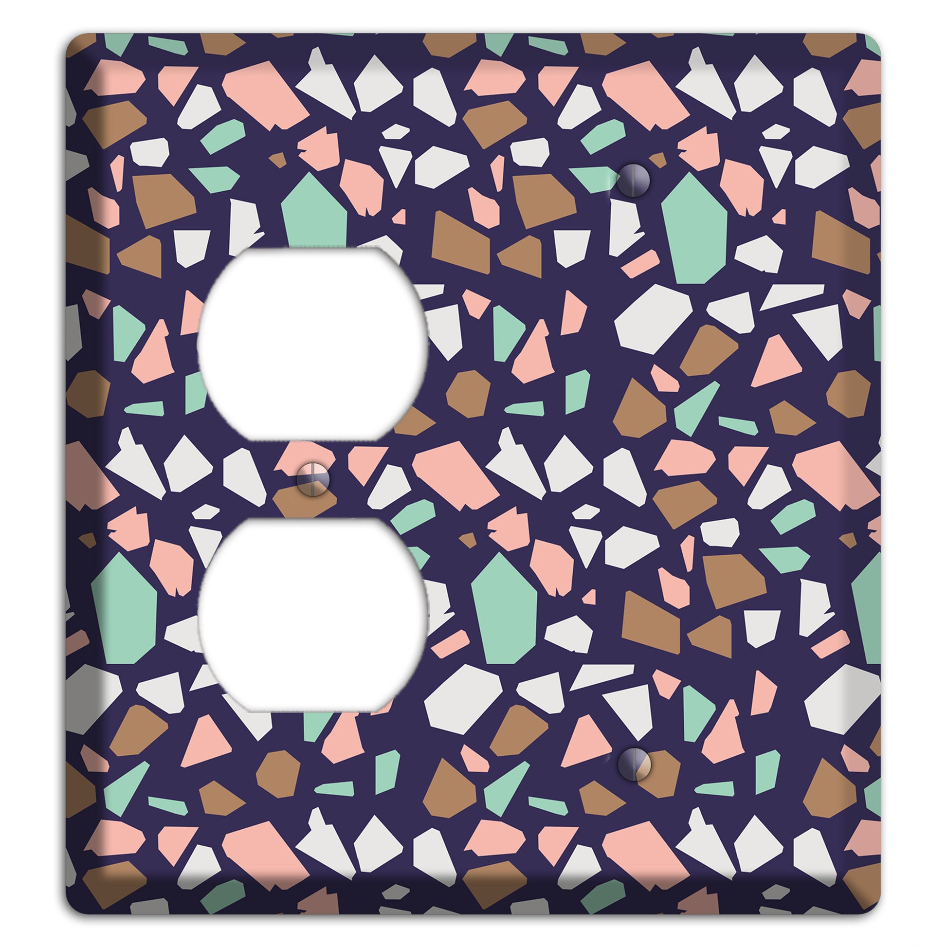 Midnight Mosaic Duplex / Blank Wallplate