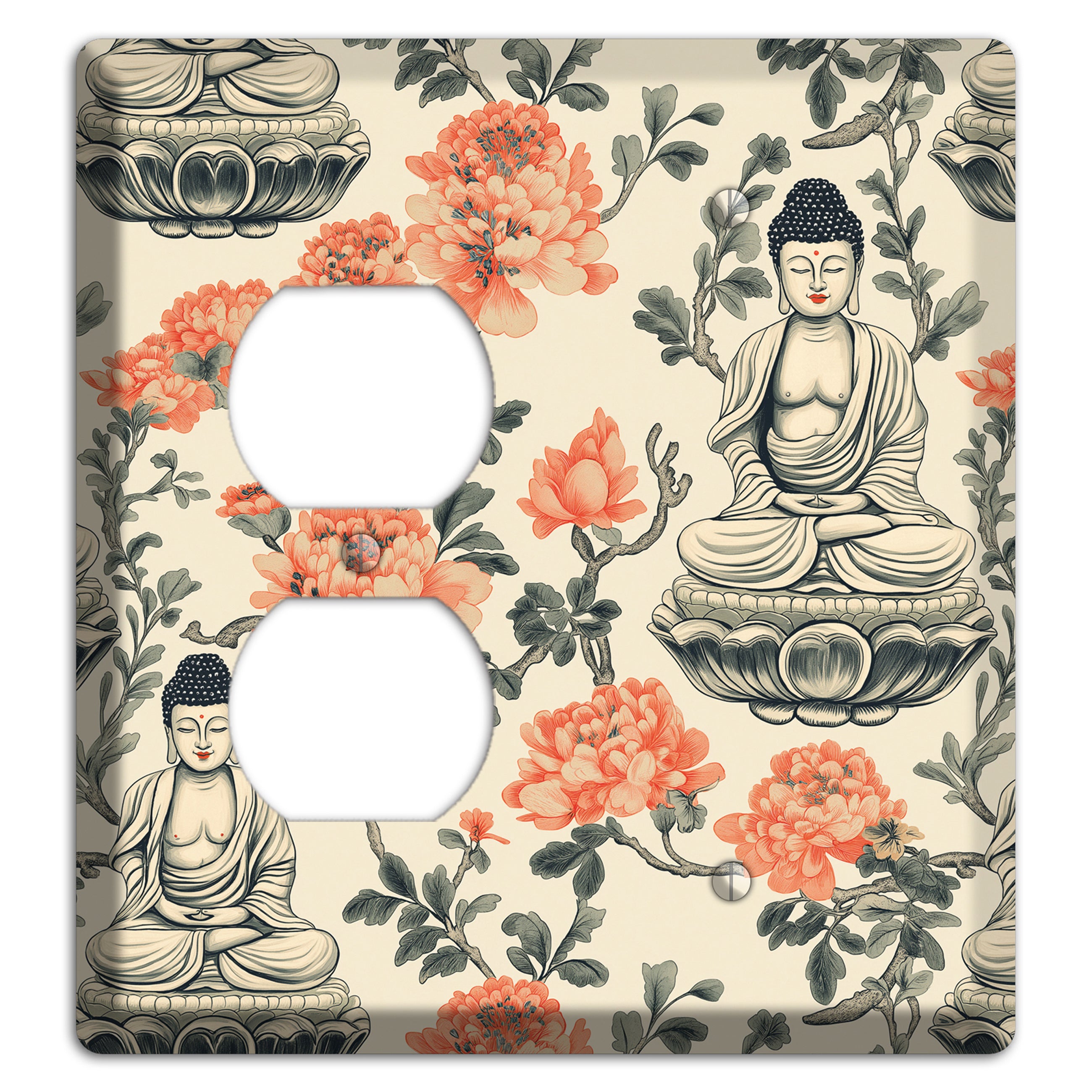 Lotus & Ember Duplex / Blank Wallplate