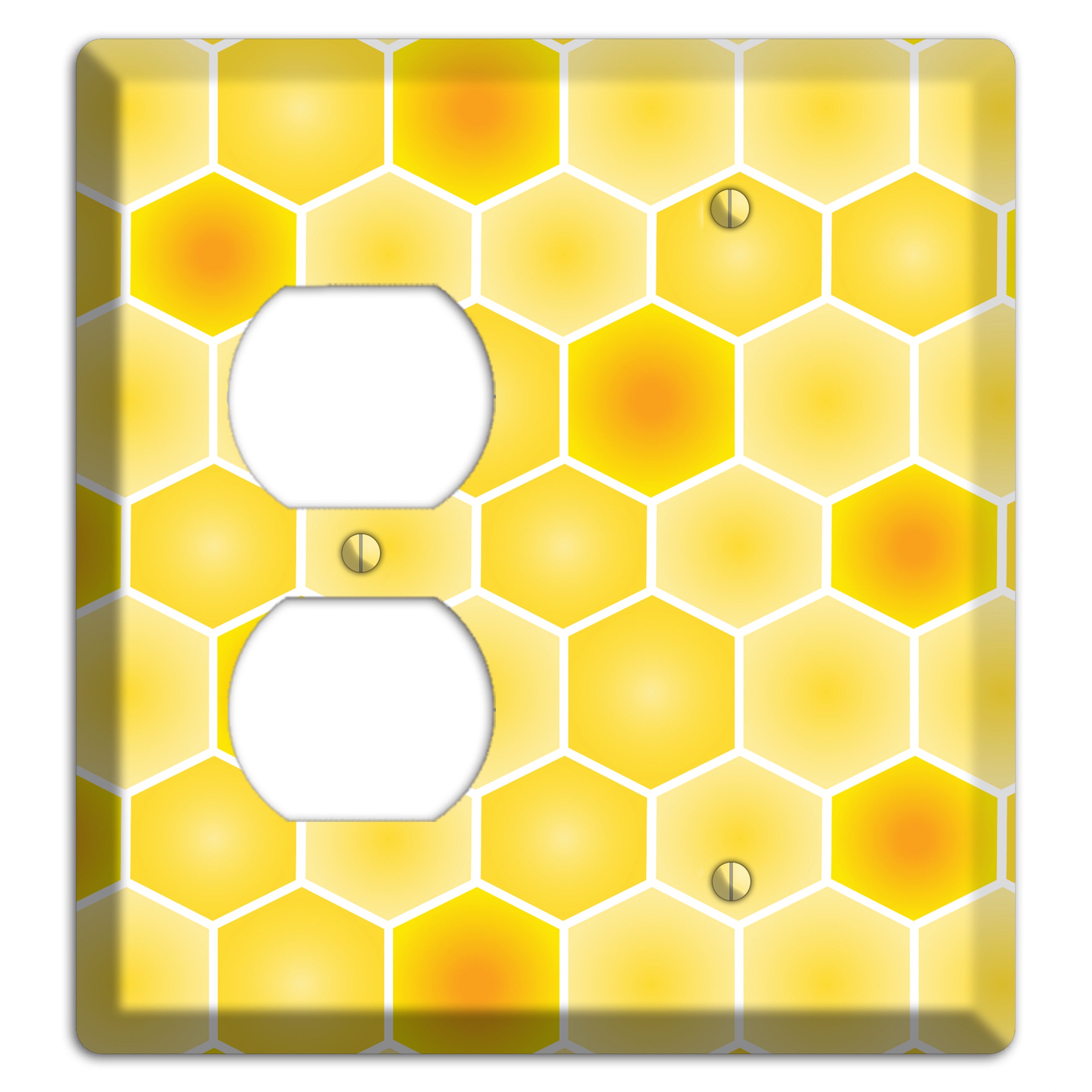 Liquid Gold Lattice Duplex / Blank Wallplate