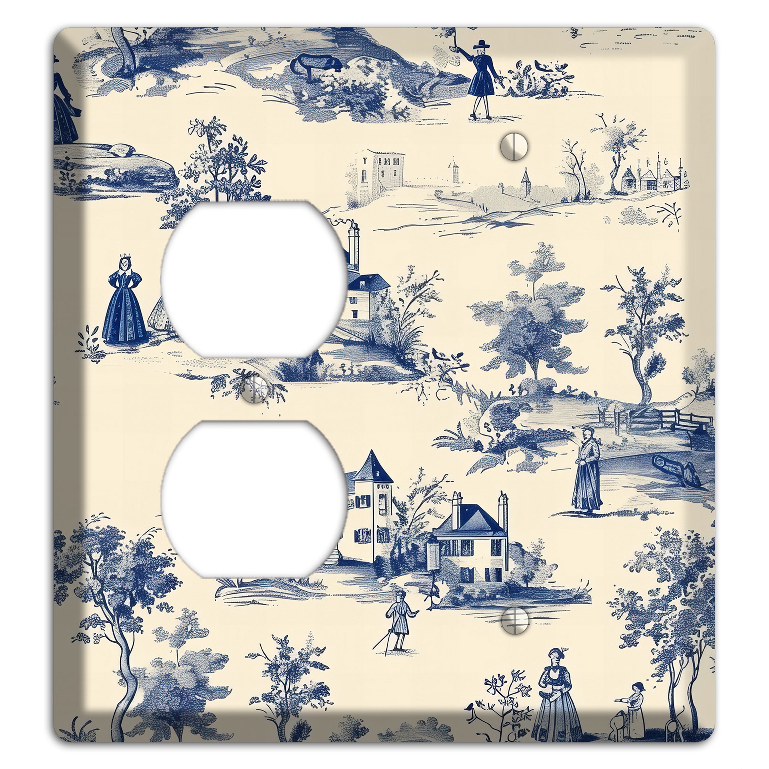 Pastoral Letter Duplex / Blank Wallplate