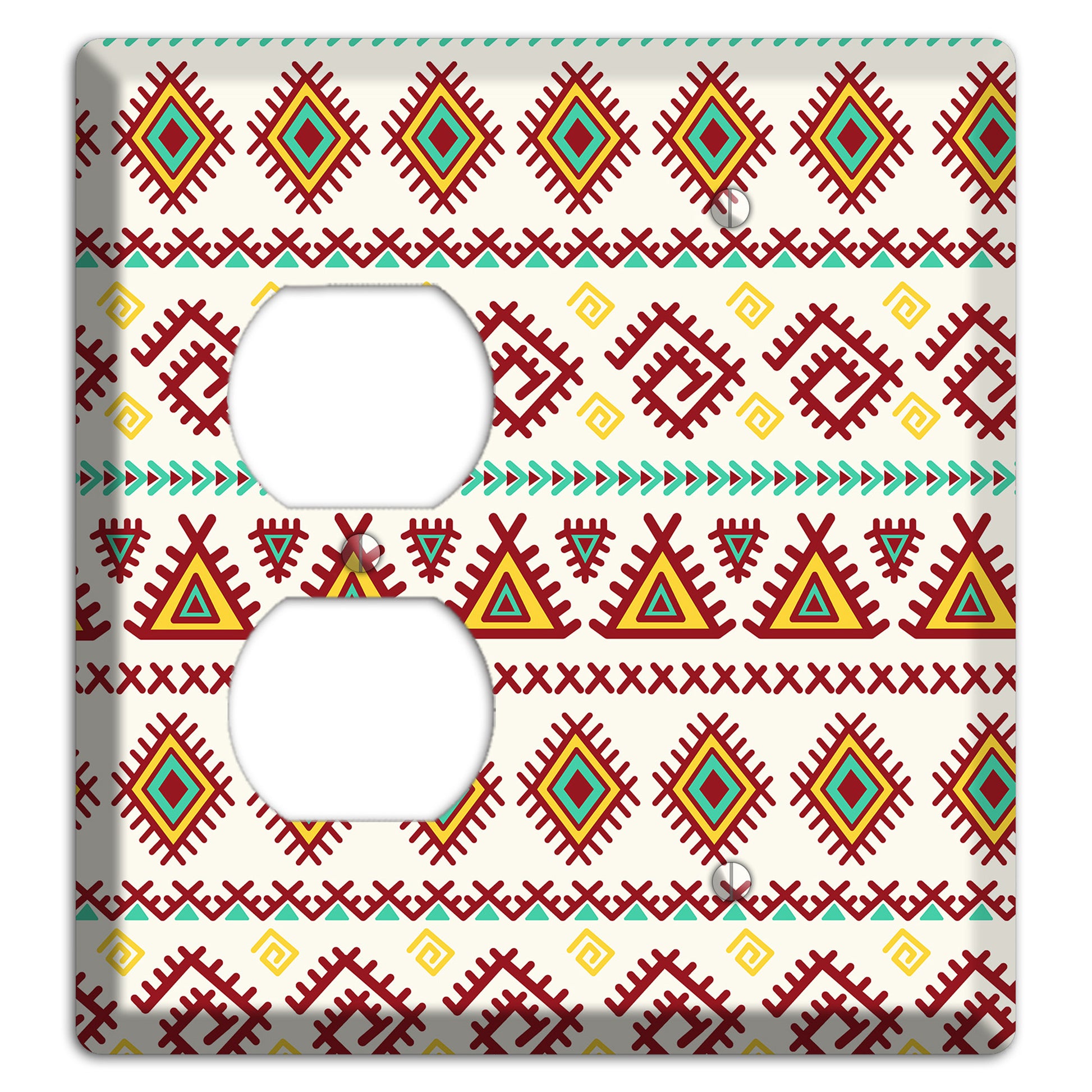 Crimson Tapestry Duplex / Blank Wallplate