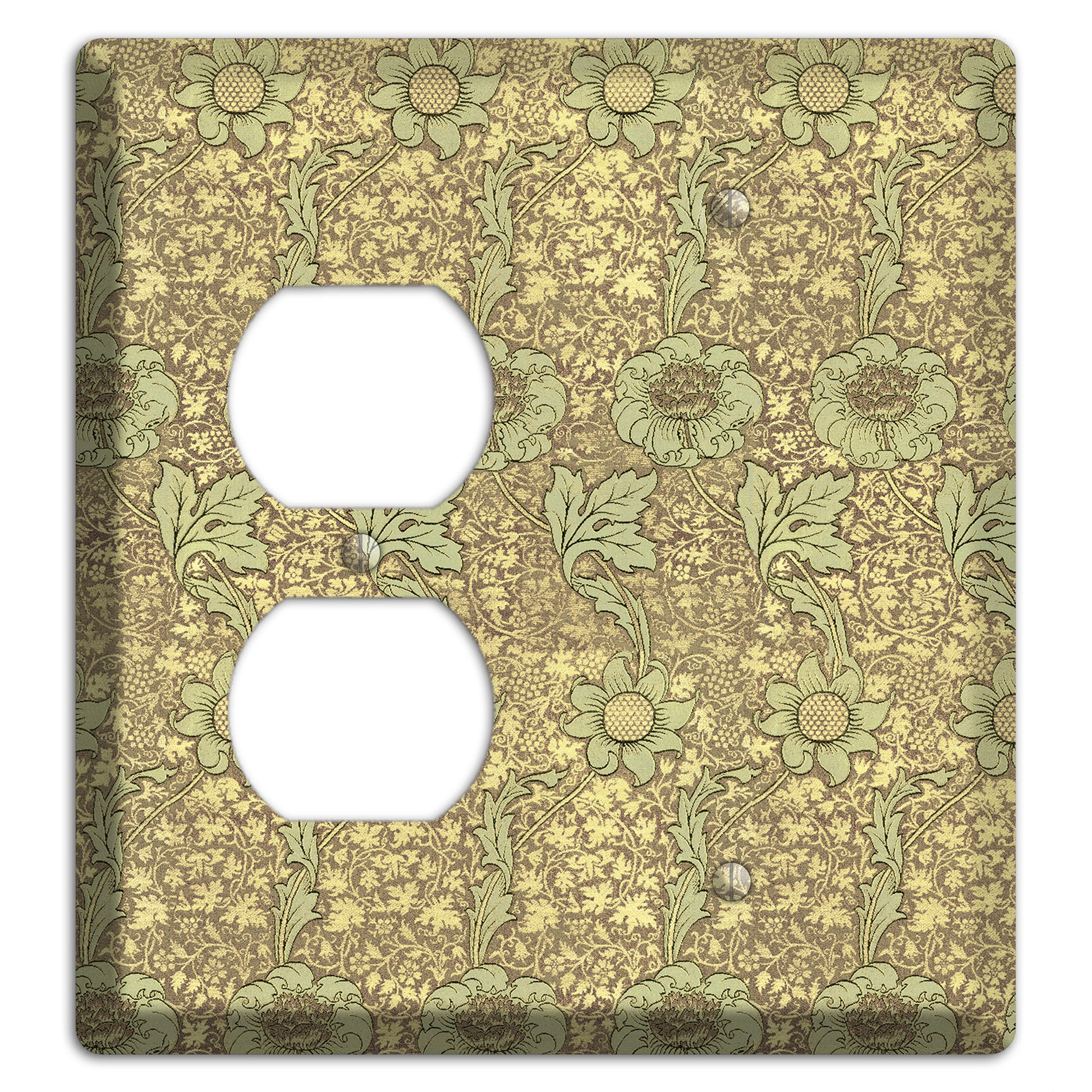 Wildflower Scroll Duplex / Blank Wallplate
