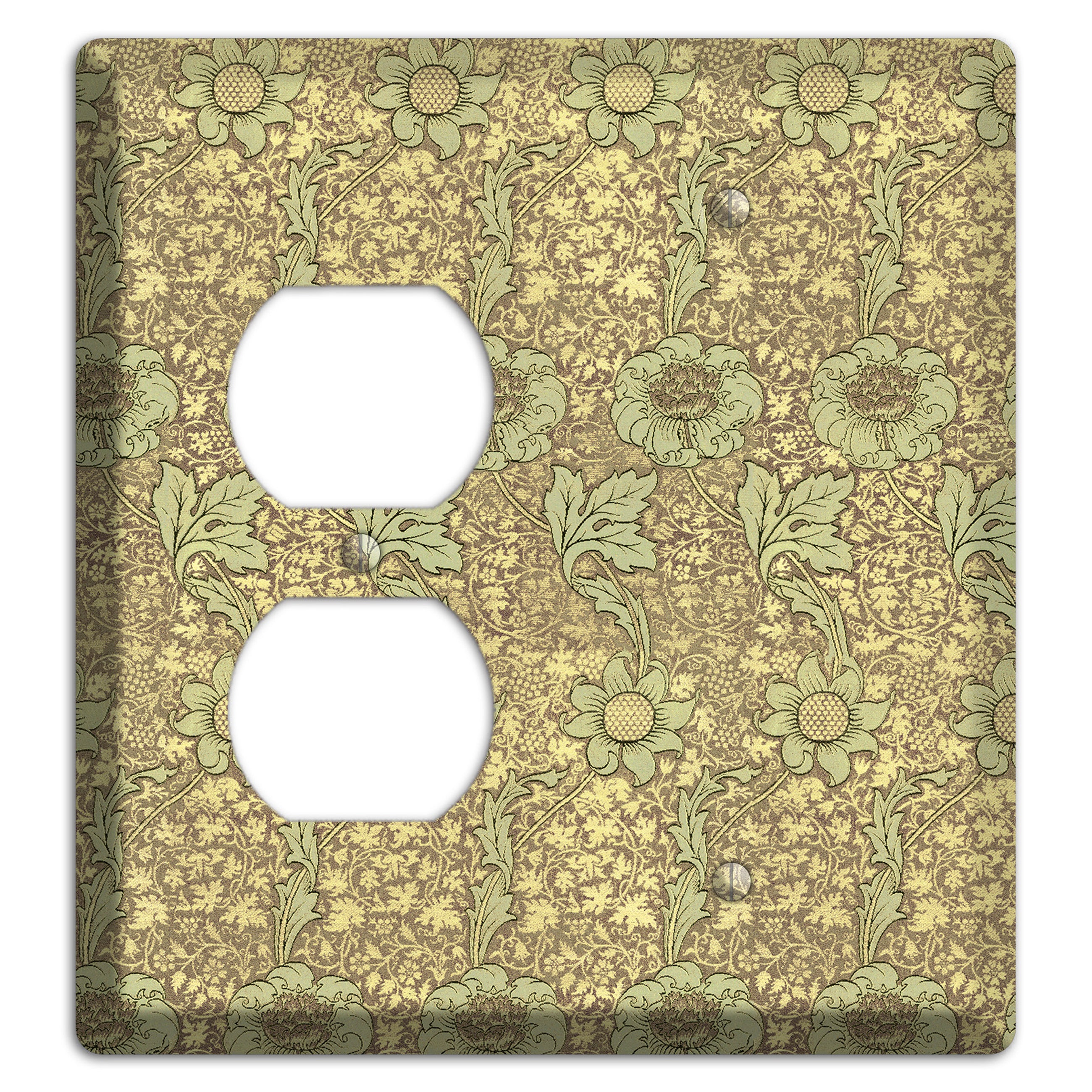 Wildflower Scroll Duplex / Blank Wallplate