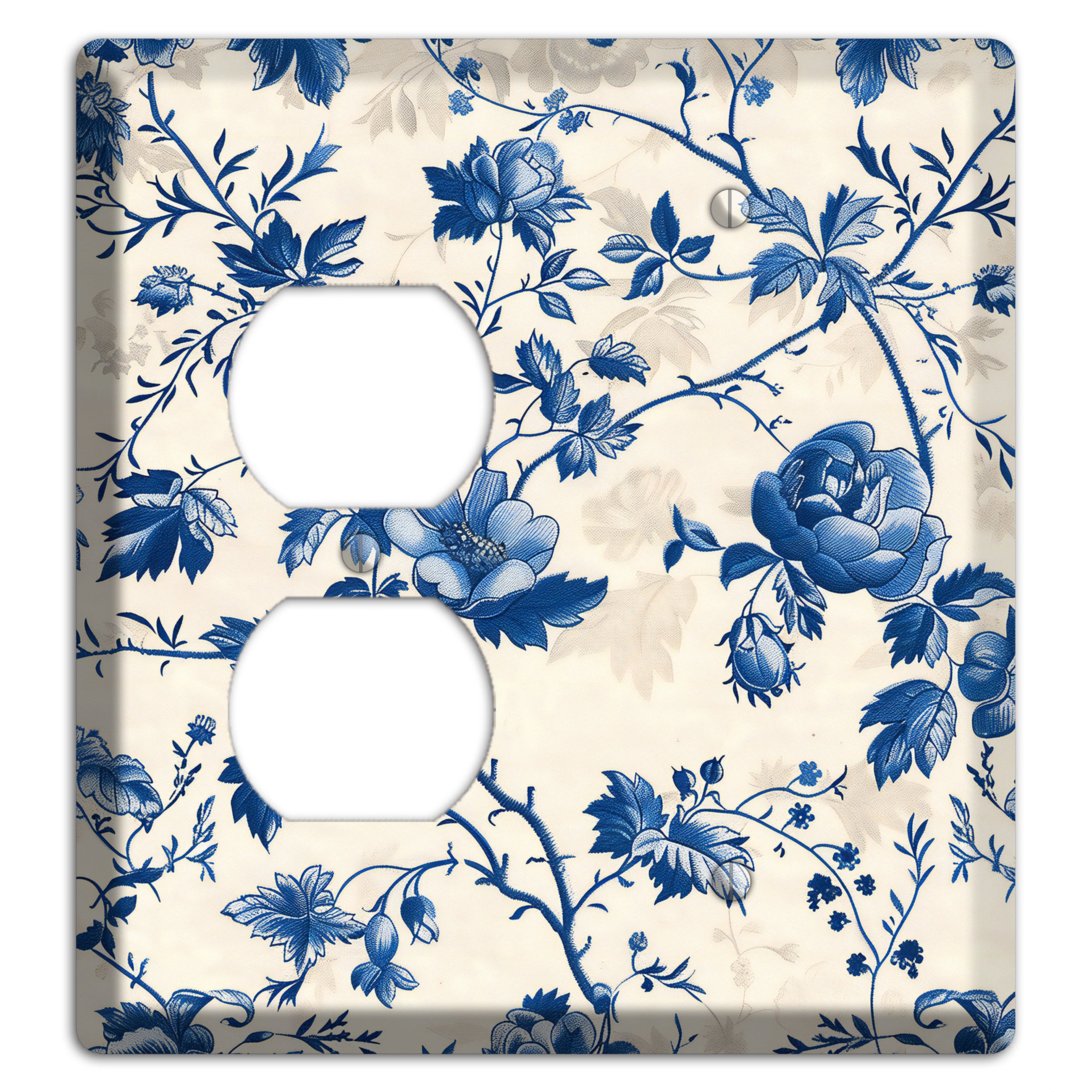 Porcelain Garden Riot Duplex / Blank Wallplate