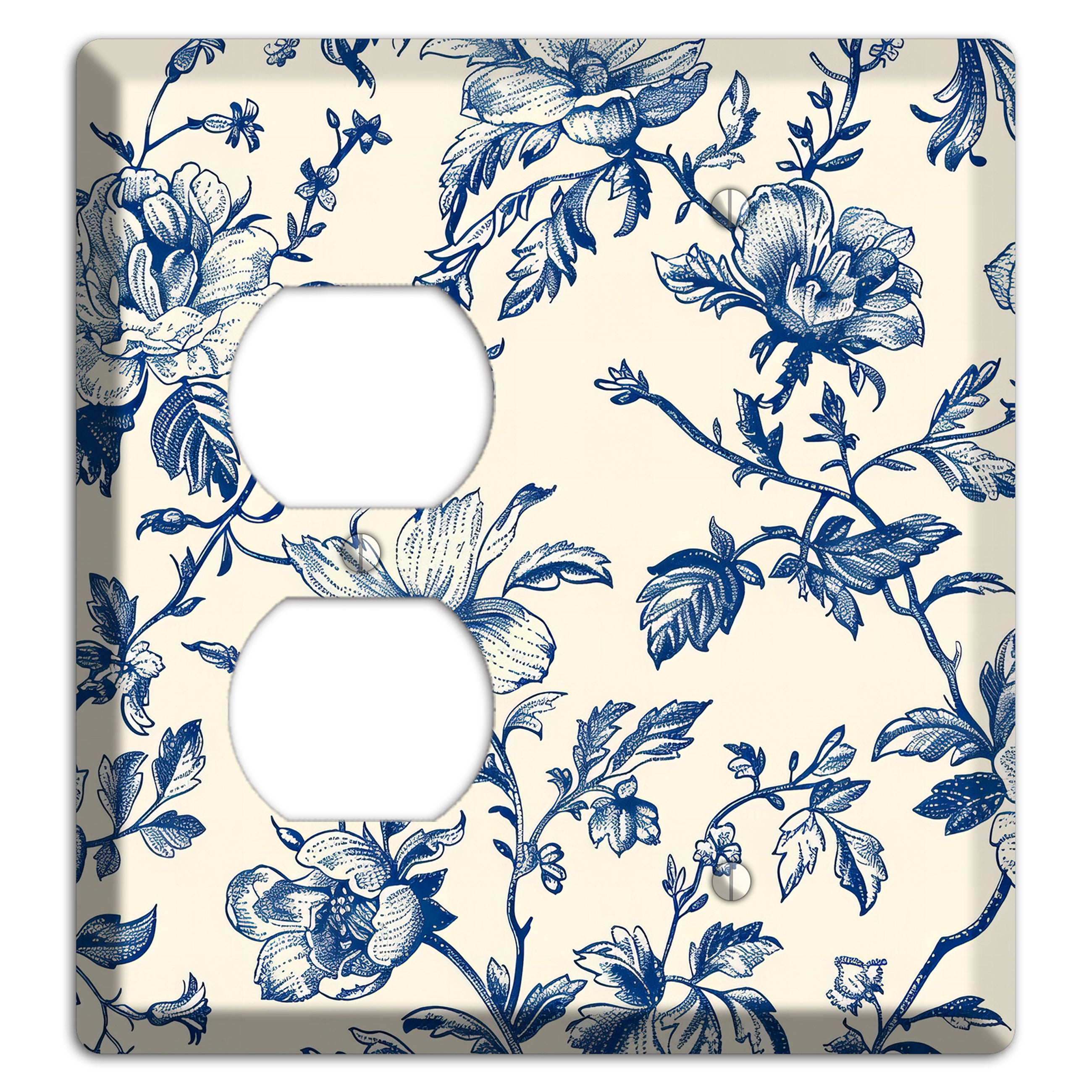 Garden Indigo Reverie Duplex / Blank Wallplate