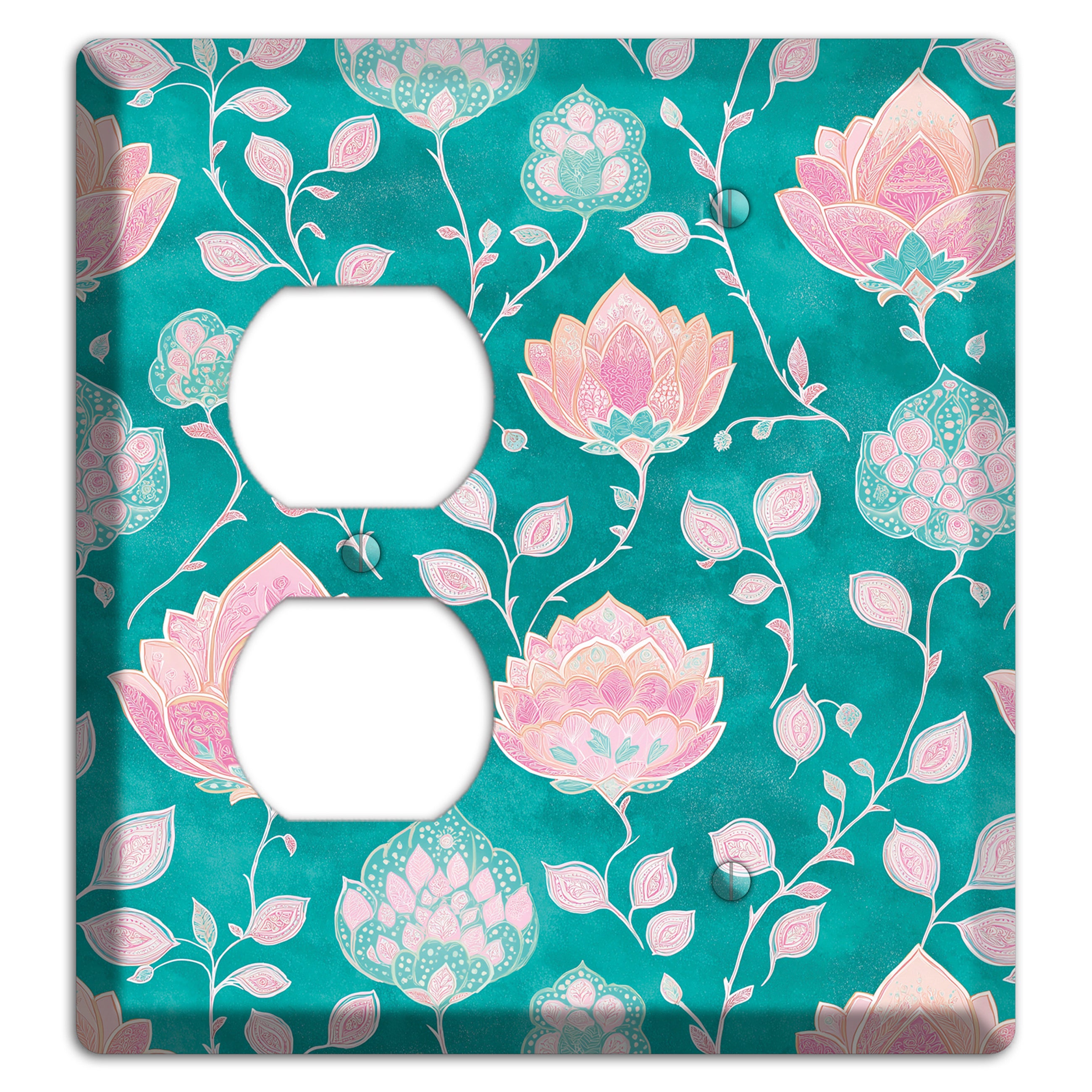 Lotus Garden Bloom Duplex / Blank Wallplate