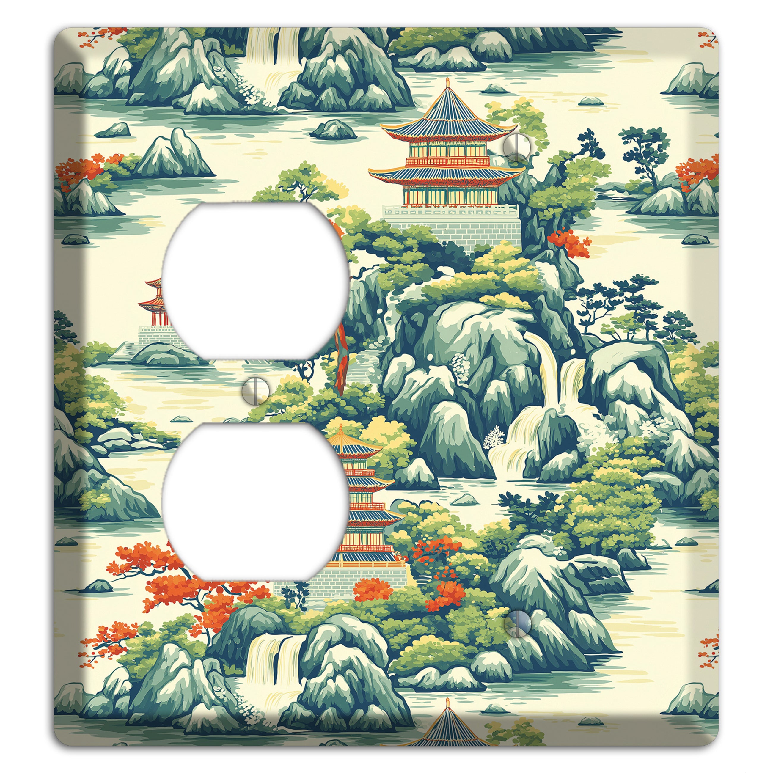 Cascade & Pagoda Duplex / Blank Wallplate