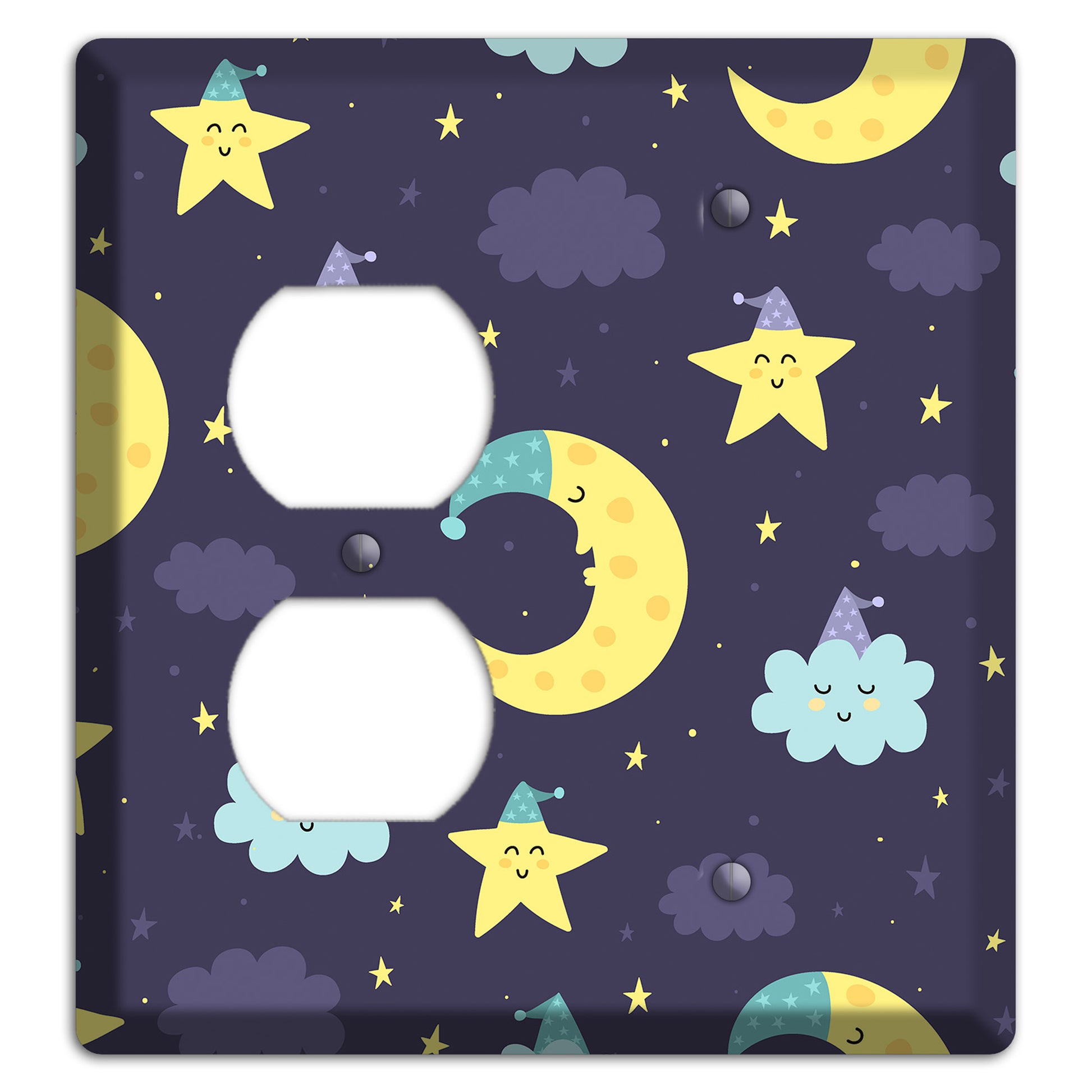 Moon & Star Wishes Duplex / Blank Wallplate