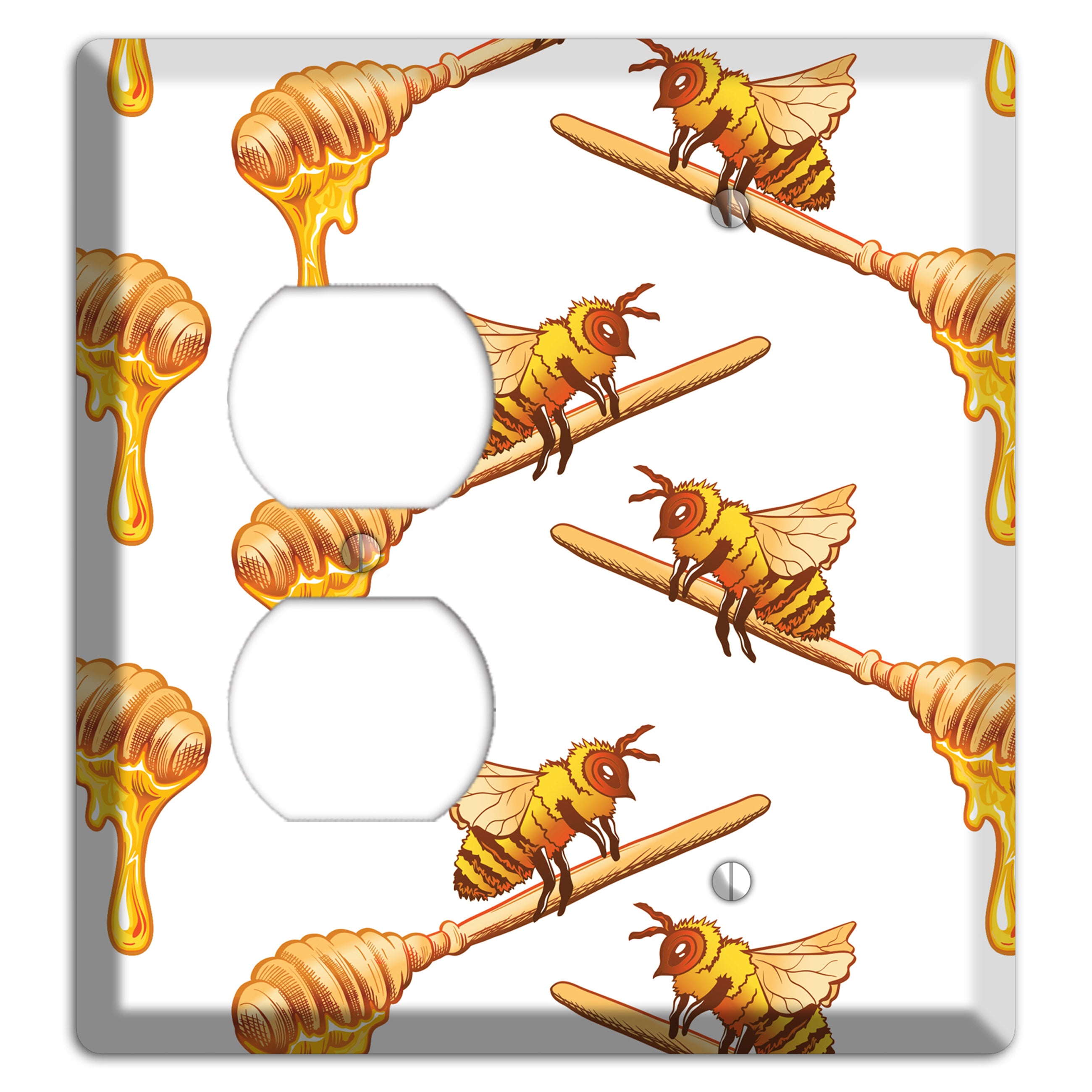 Honey Dipper Scatter Duplex / Blank Wallplate