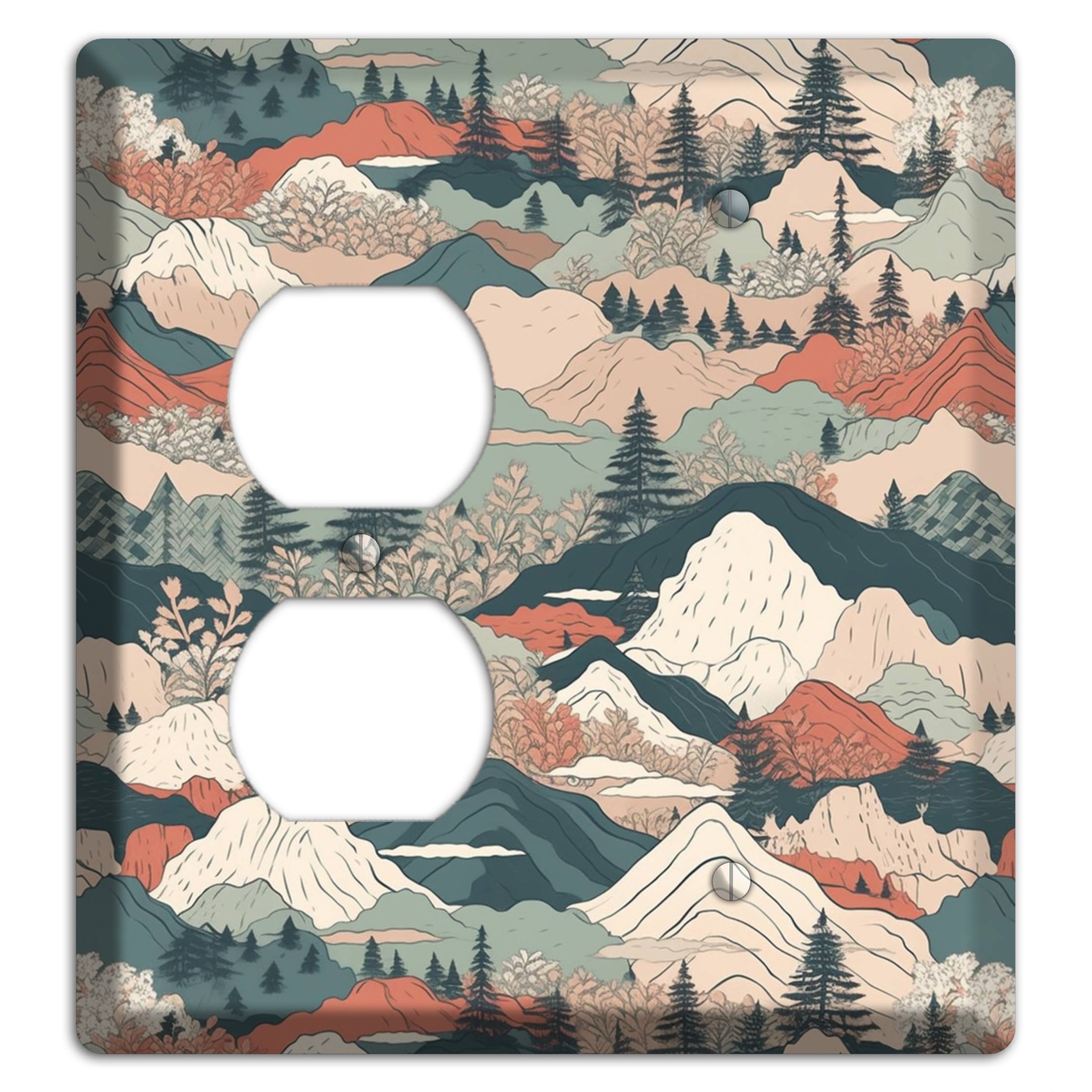 Alpine Paper Trail Duplex / Blank Wallplate