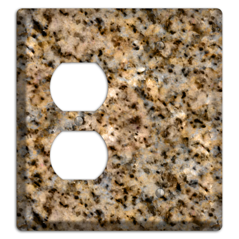Giallo Ornamental Granite Duplex / Blank Wallplate