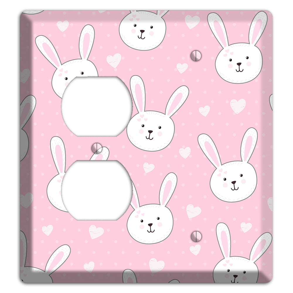 Bunny Love Duplex / Blank Wallplate
