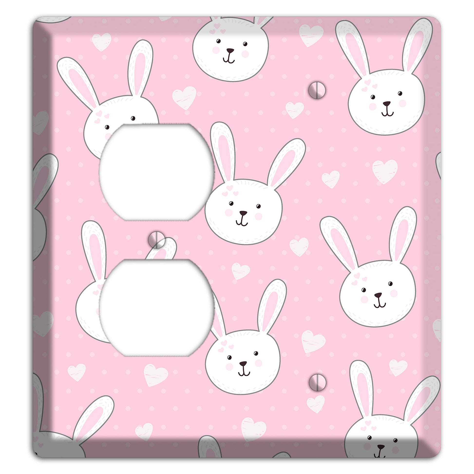 Bunny Love Duplex / Blank Wallplate