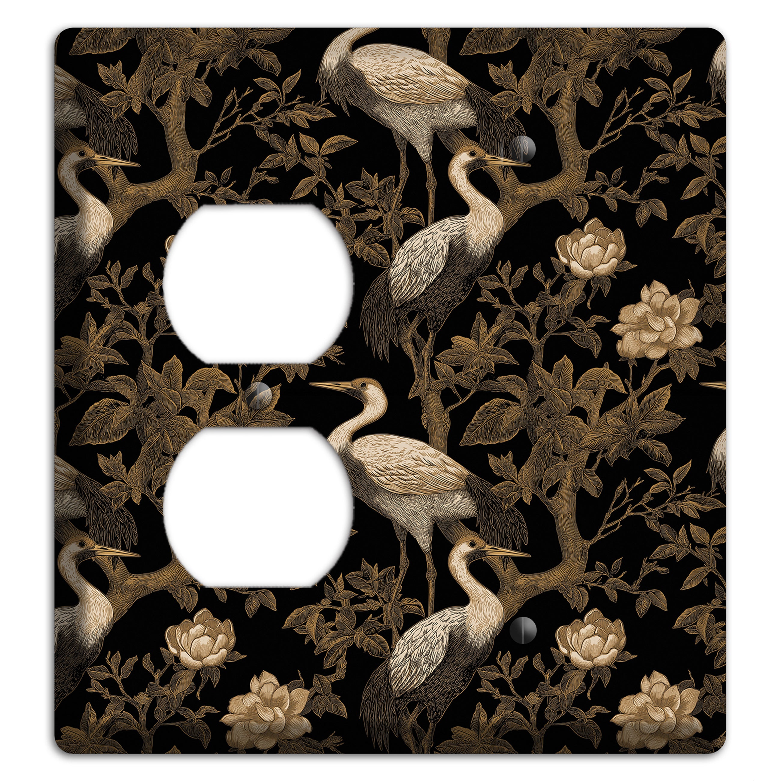 Obsidian Heron Dusk Duplex / Blank Wallplate