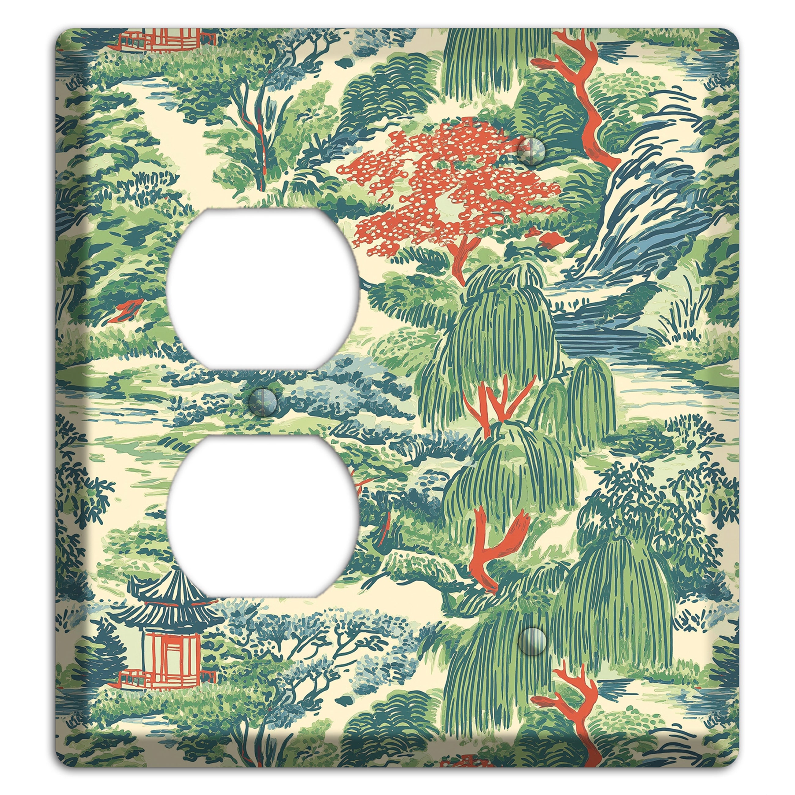 Pavilion & Willow Duplex / Blank Wallplate