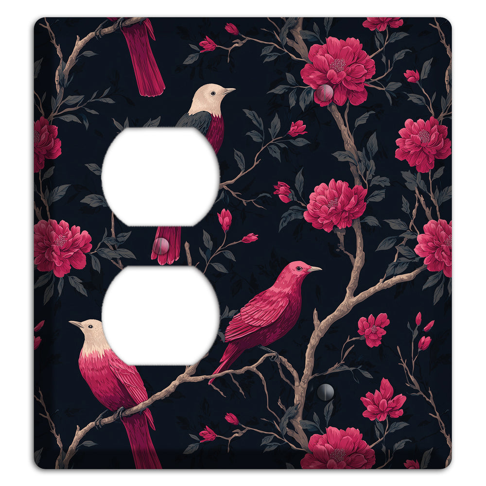 Crimson Perch Duplex / Blank Wallplate