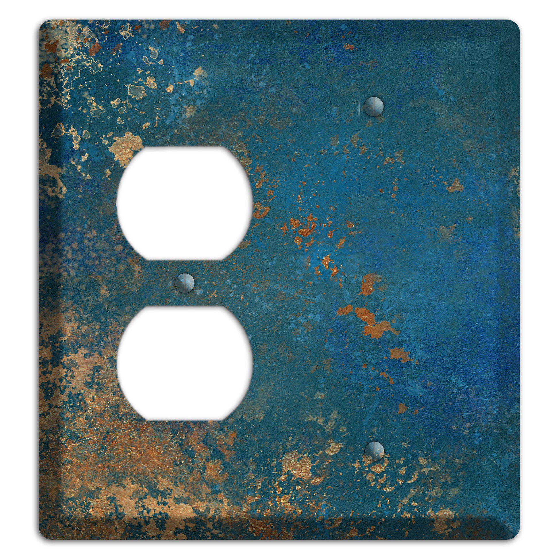 Oxidized Ocean Duplex / Blank Wallplate