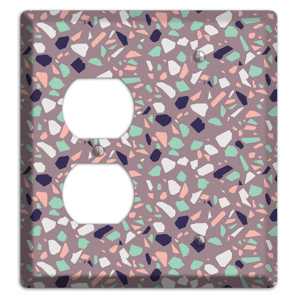 Lavender Shard Duplex / Blank Wallplate