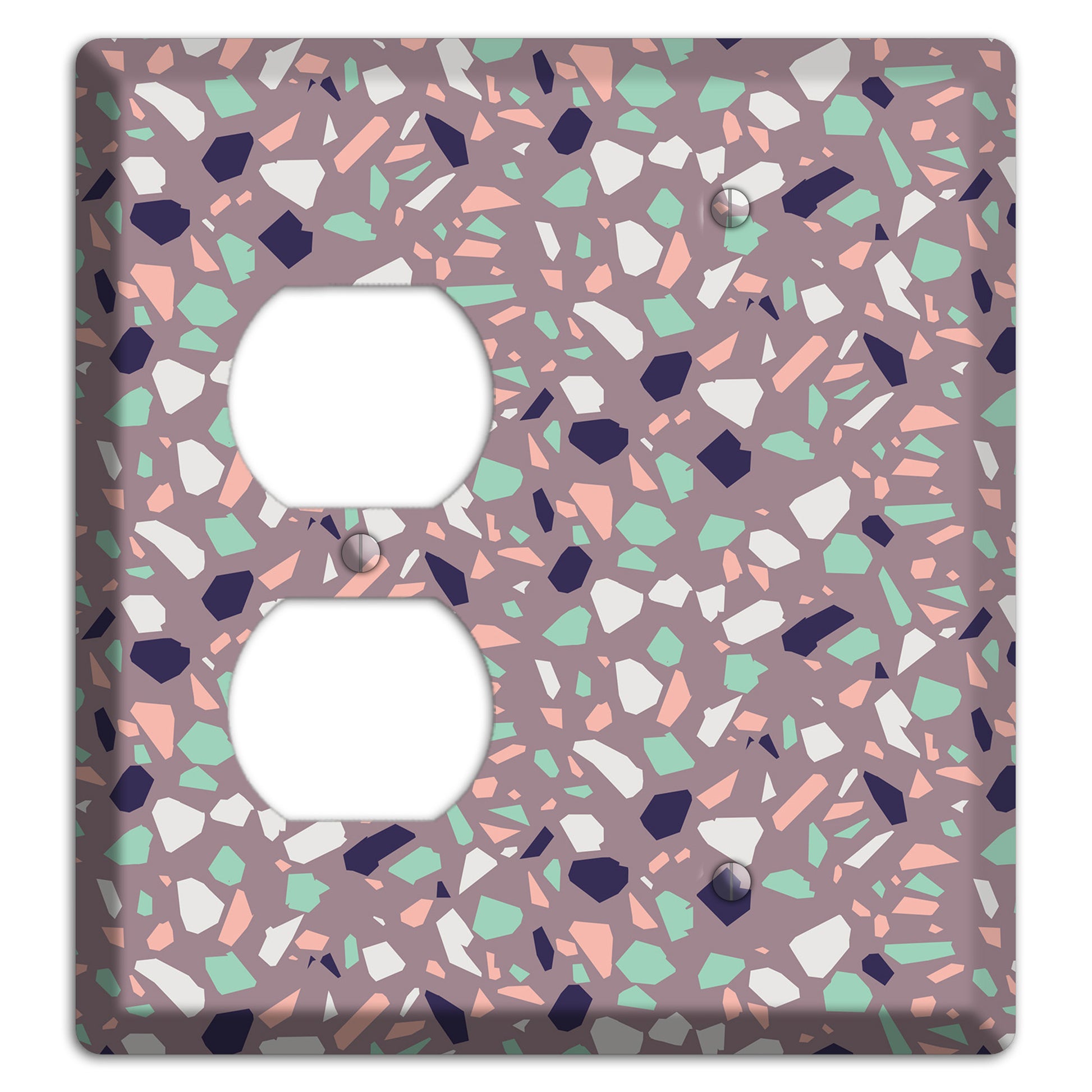 Lavender Shard Duplex / Blank Wallplate