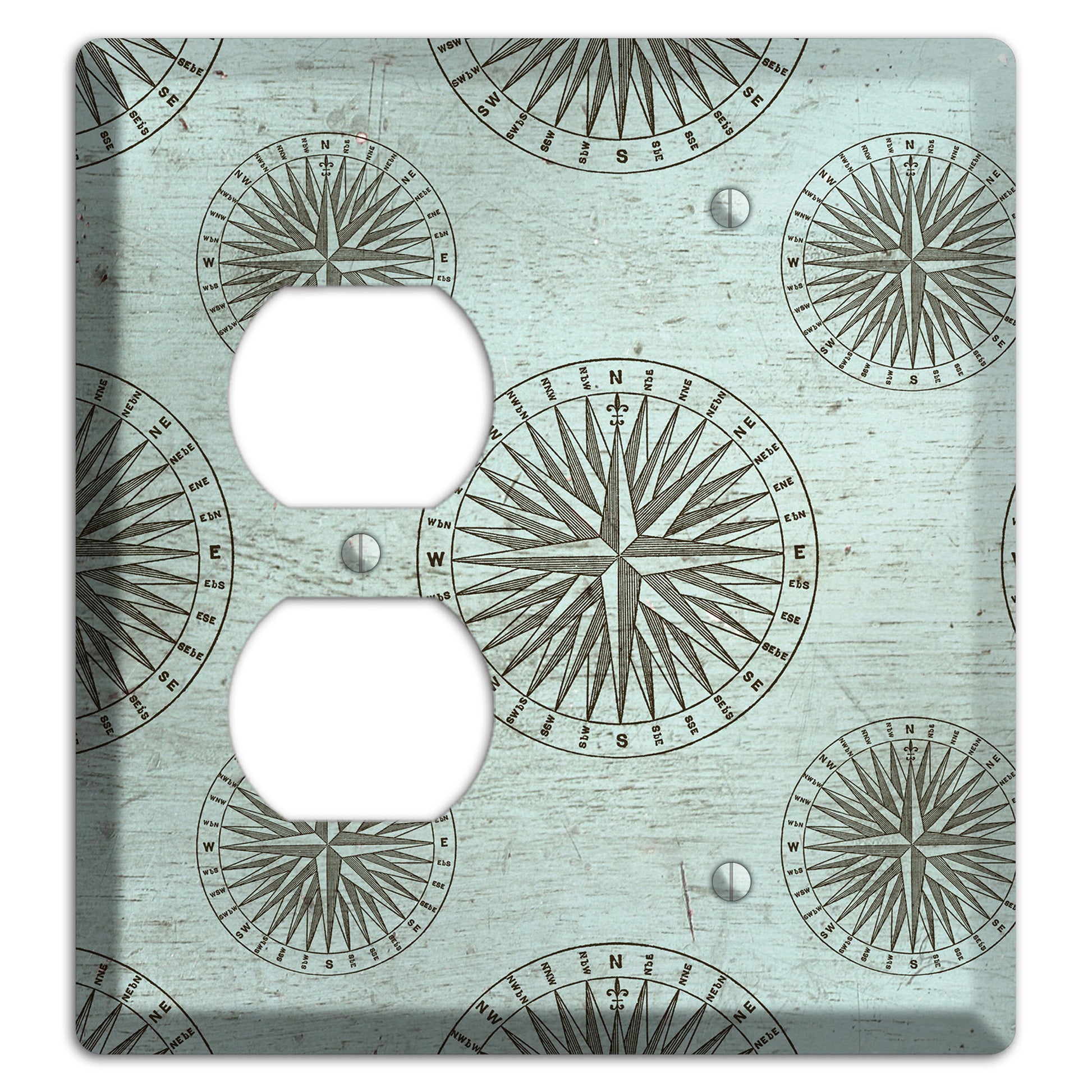Compass & Current Duplex / Blank Wallplate