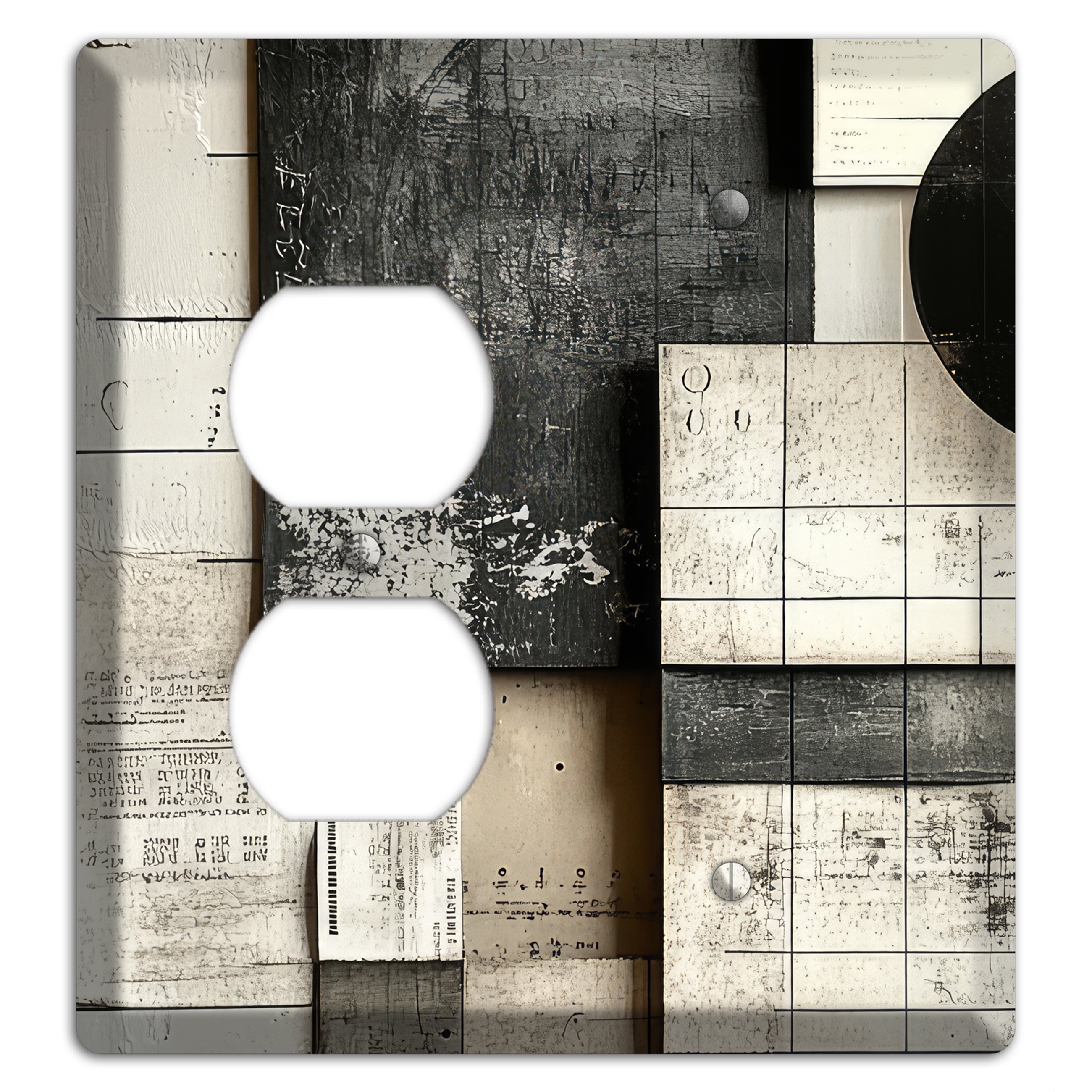 Lunar Grid Archive Duplex / Blank Wallplate