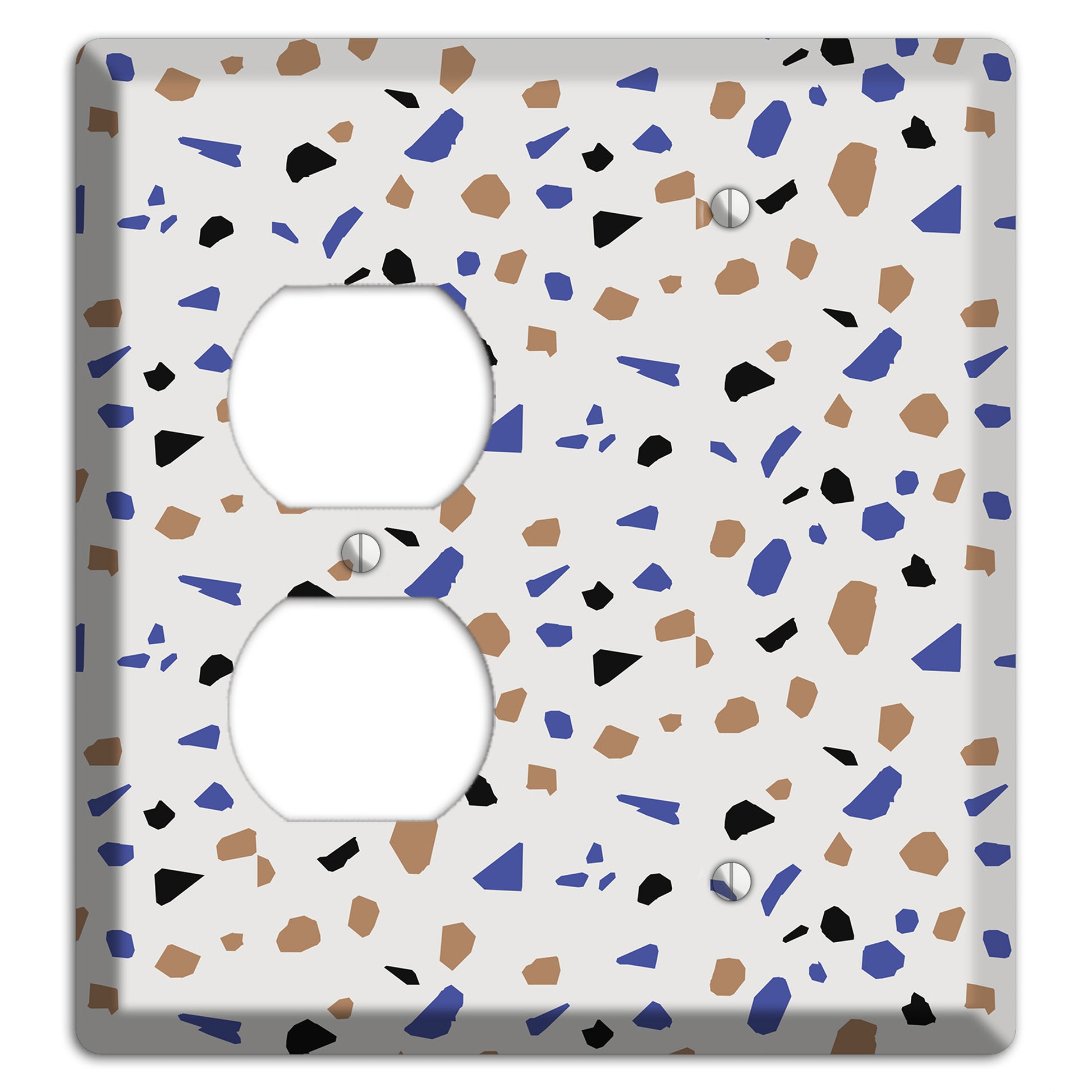 Retro Pop Terrazzo Duplex / Blank Wallplate