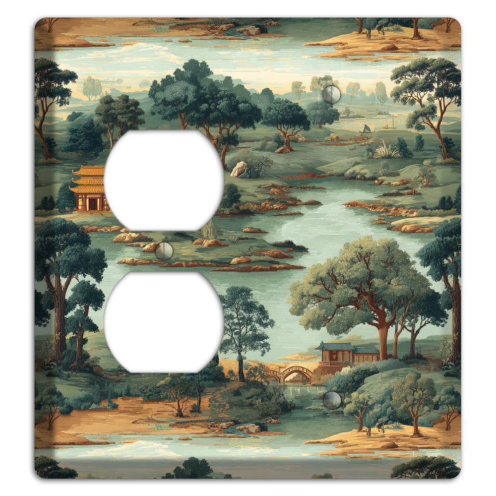 Pavilion and Stream Duplex / Blank Wallplate