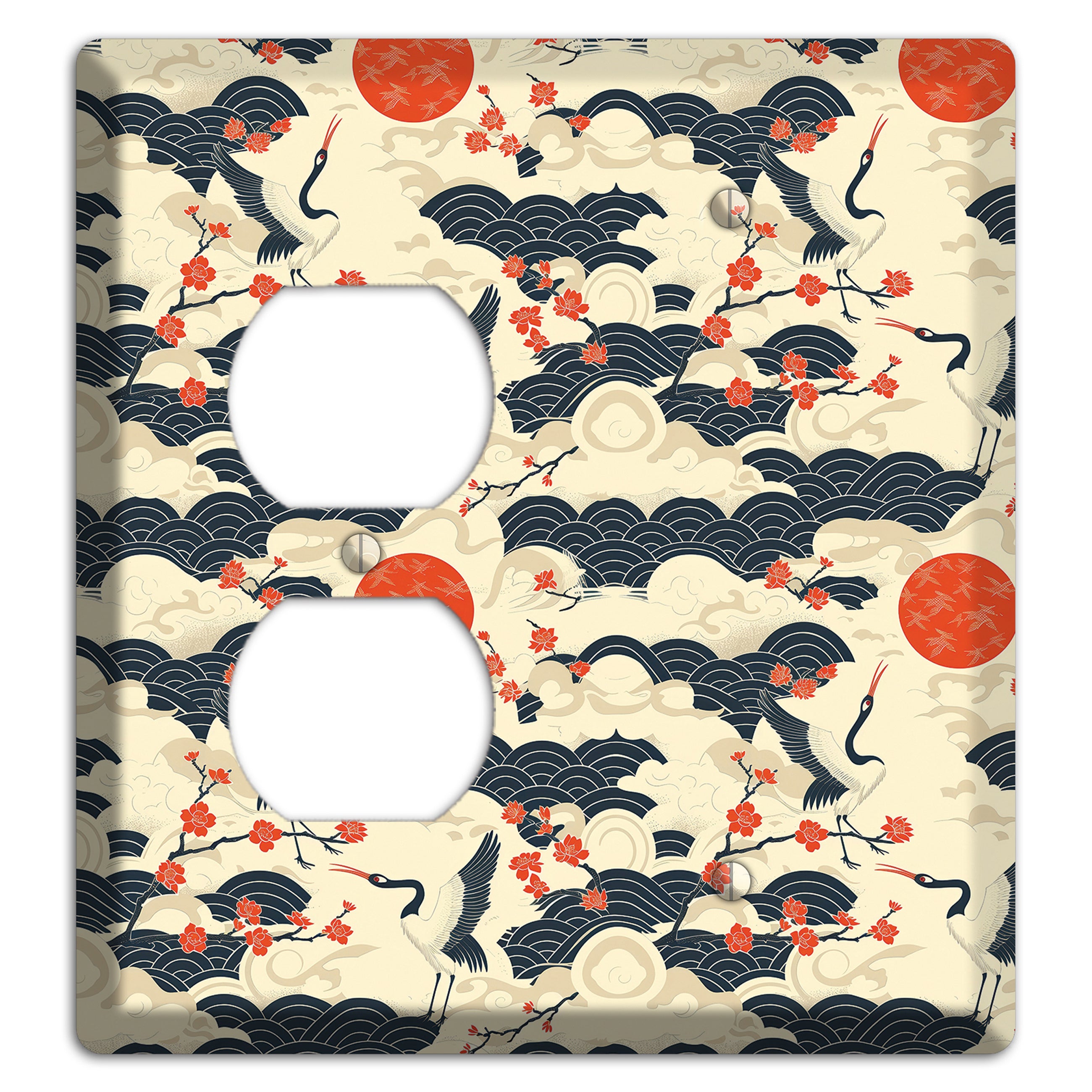 Crimson Sun Ascent Duplex / Blank Wallplate