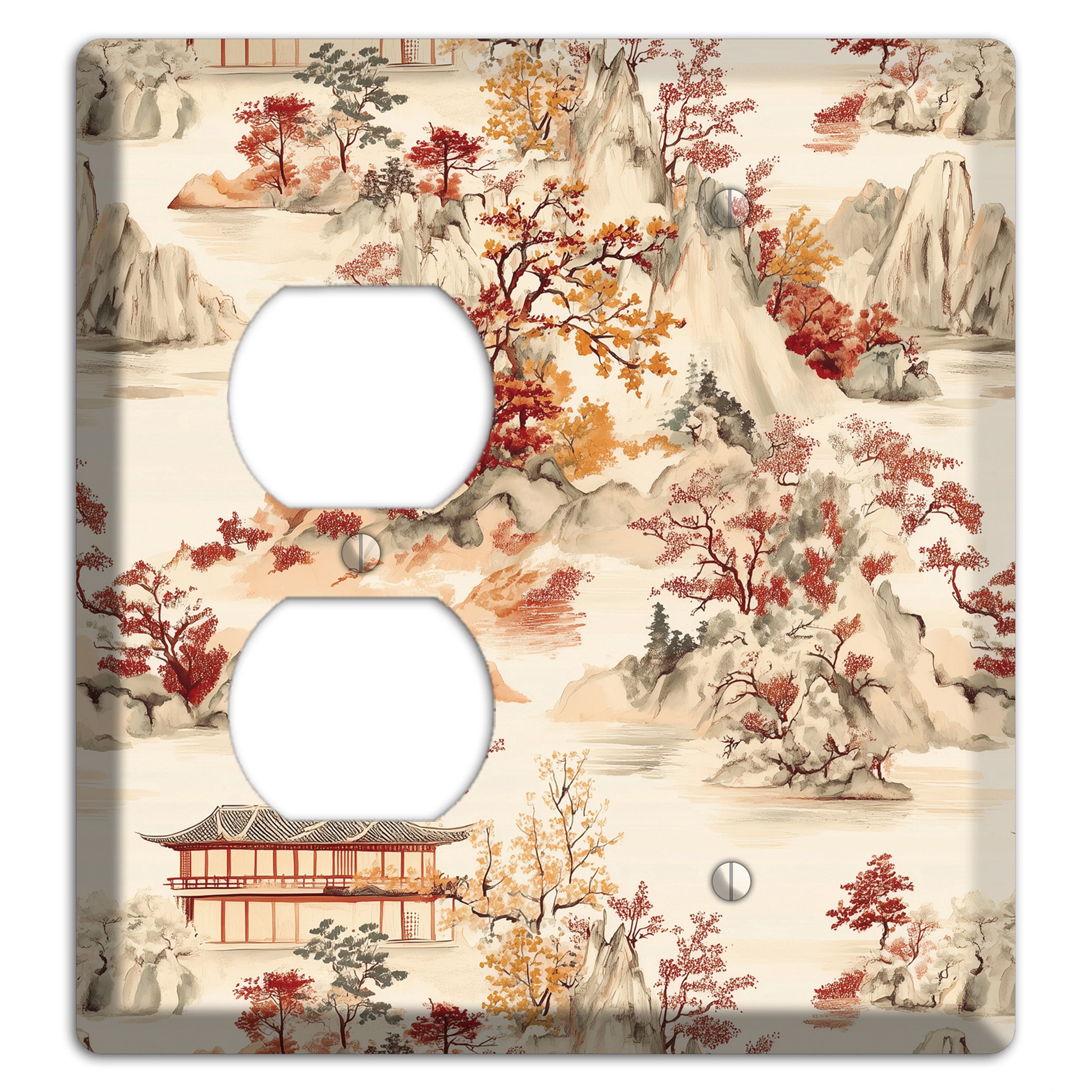 Mountain Autumn Reverie Duplex / Blank Wallplate