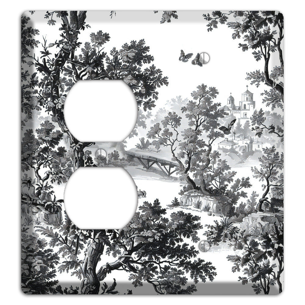 Woodland Chapel Mist Duplex / Blank Wallplate