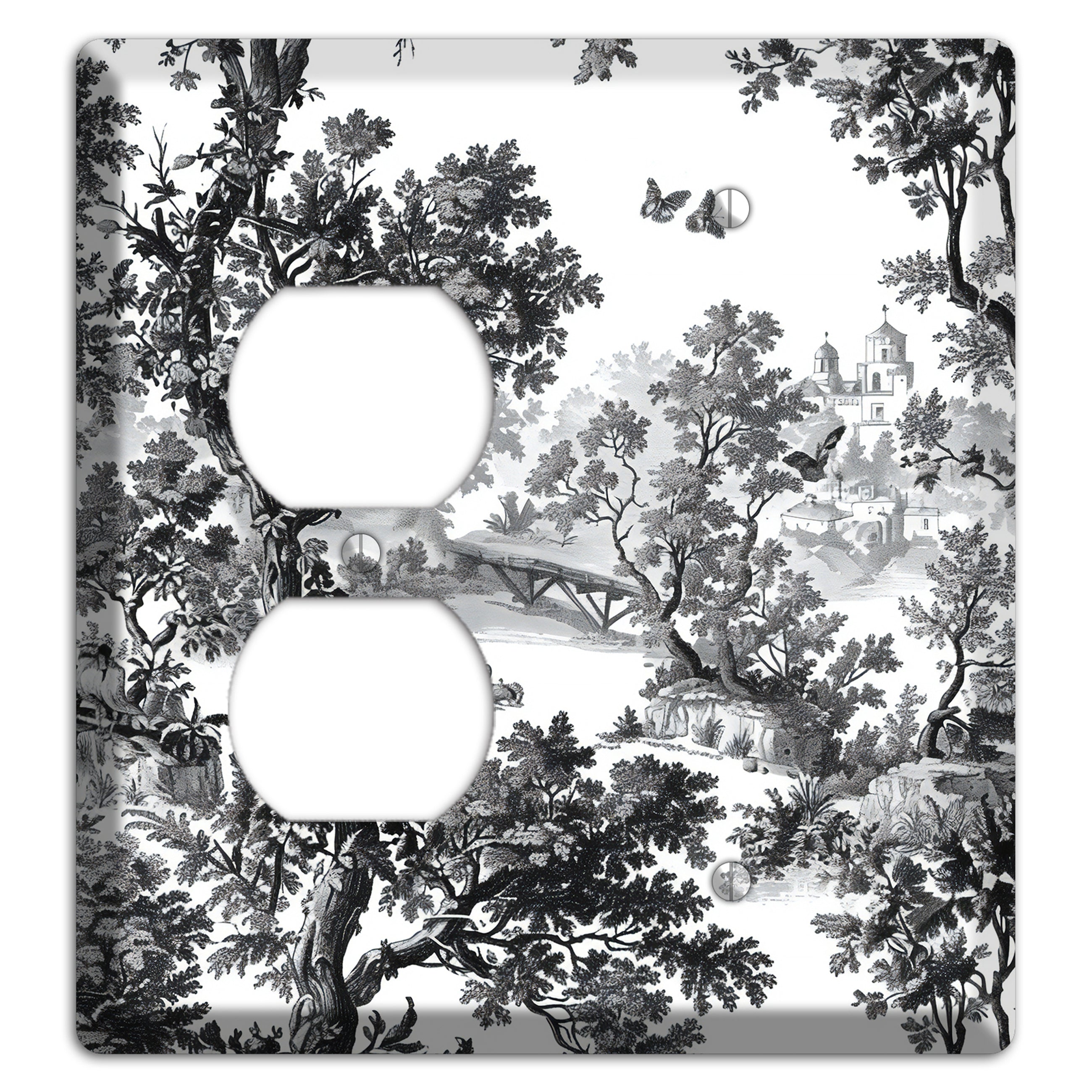Woodland Chapel Mist Duplex / Blank Wallplate