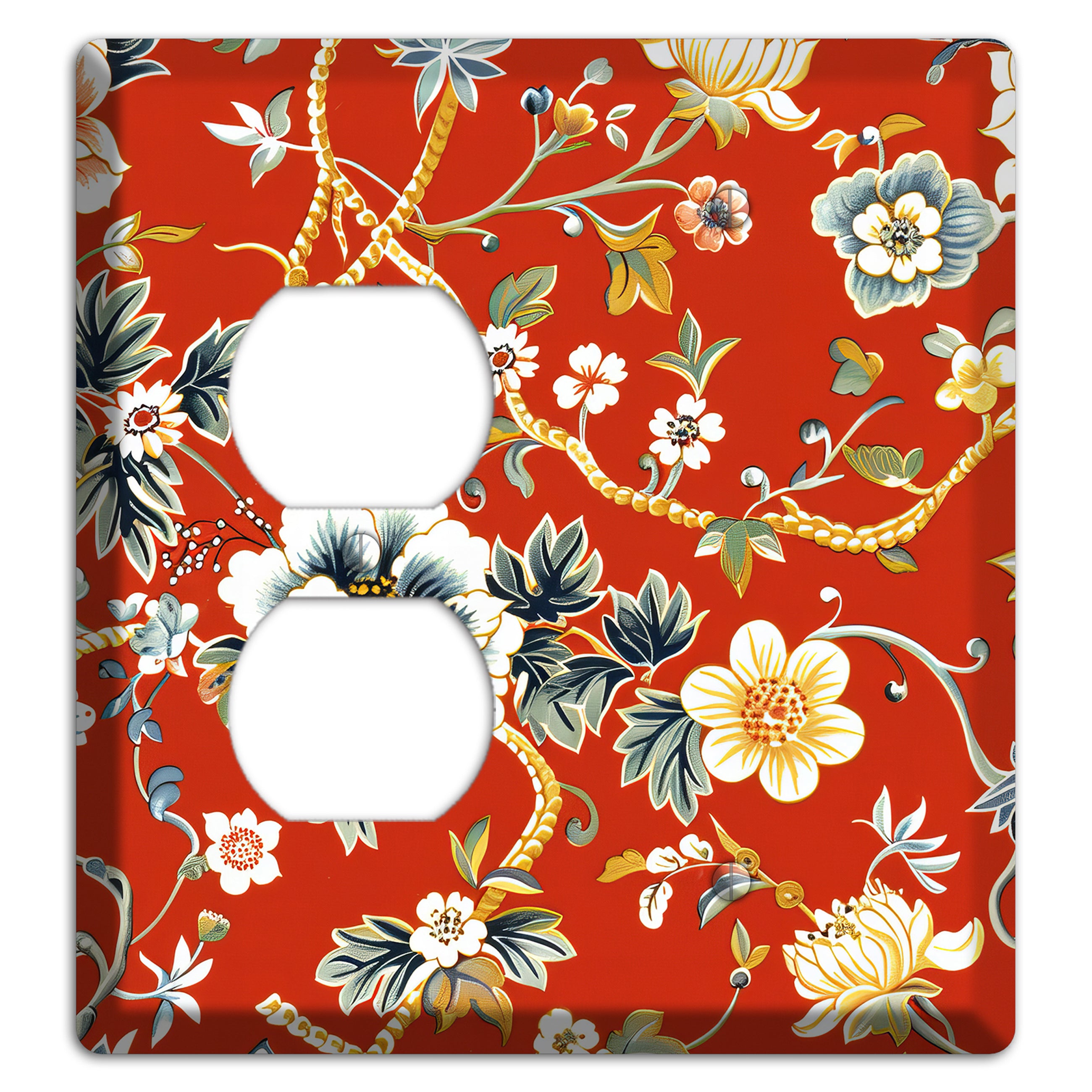 Crimson Garden Reverie Duplex / Blank Wallplate